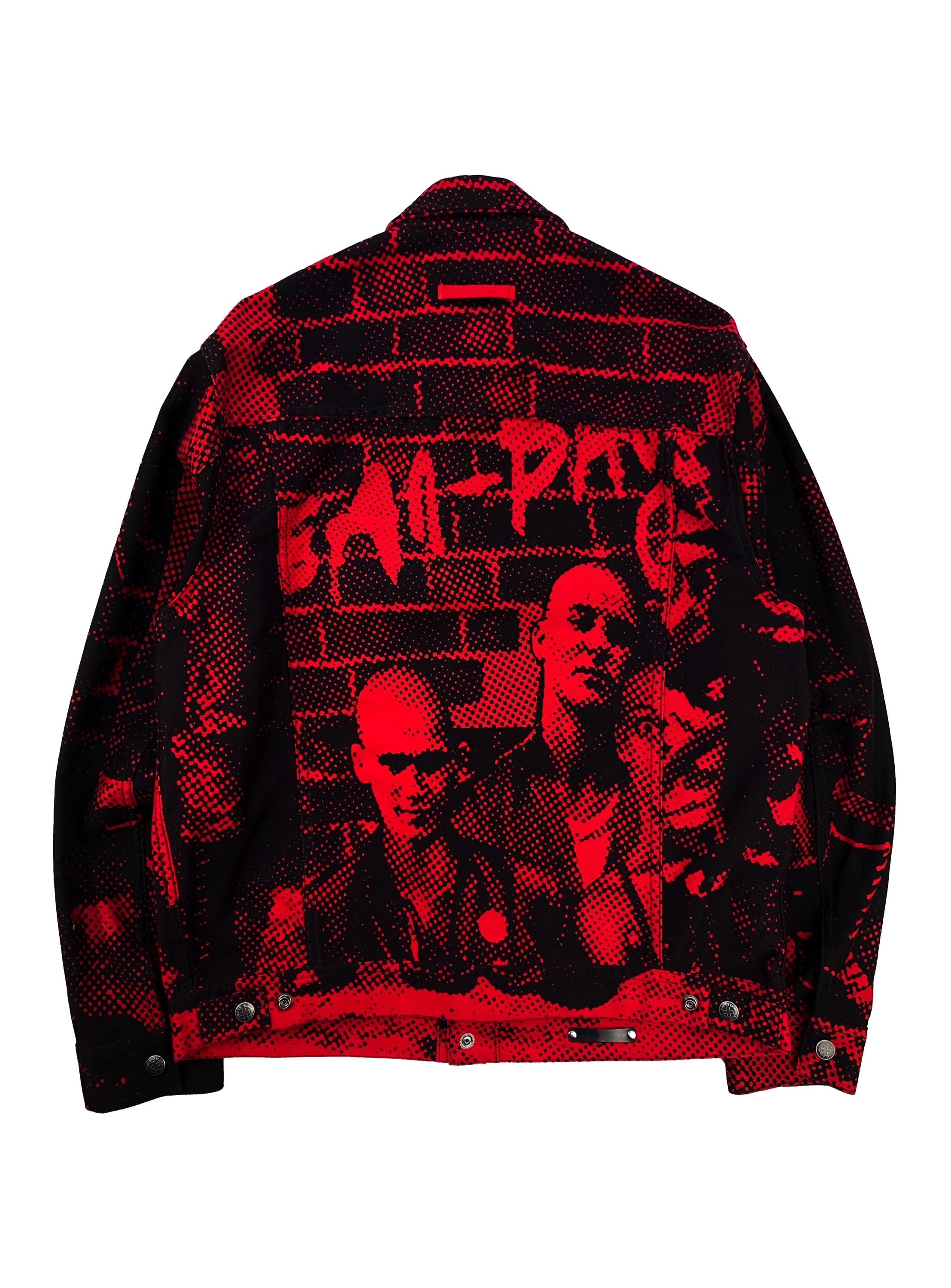 SS19 Supreme x Jean Paul Gaultier ‘Fuck Racism’ Pointillism Denim Jacket