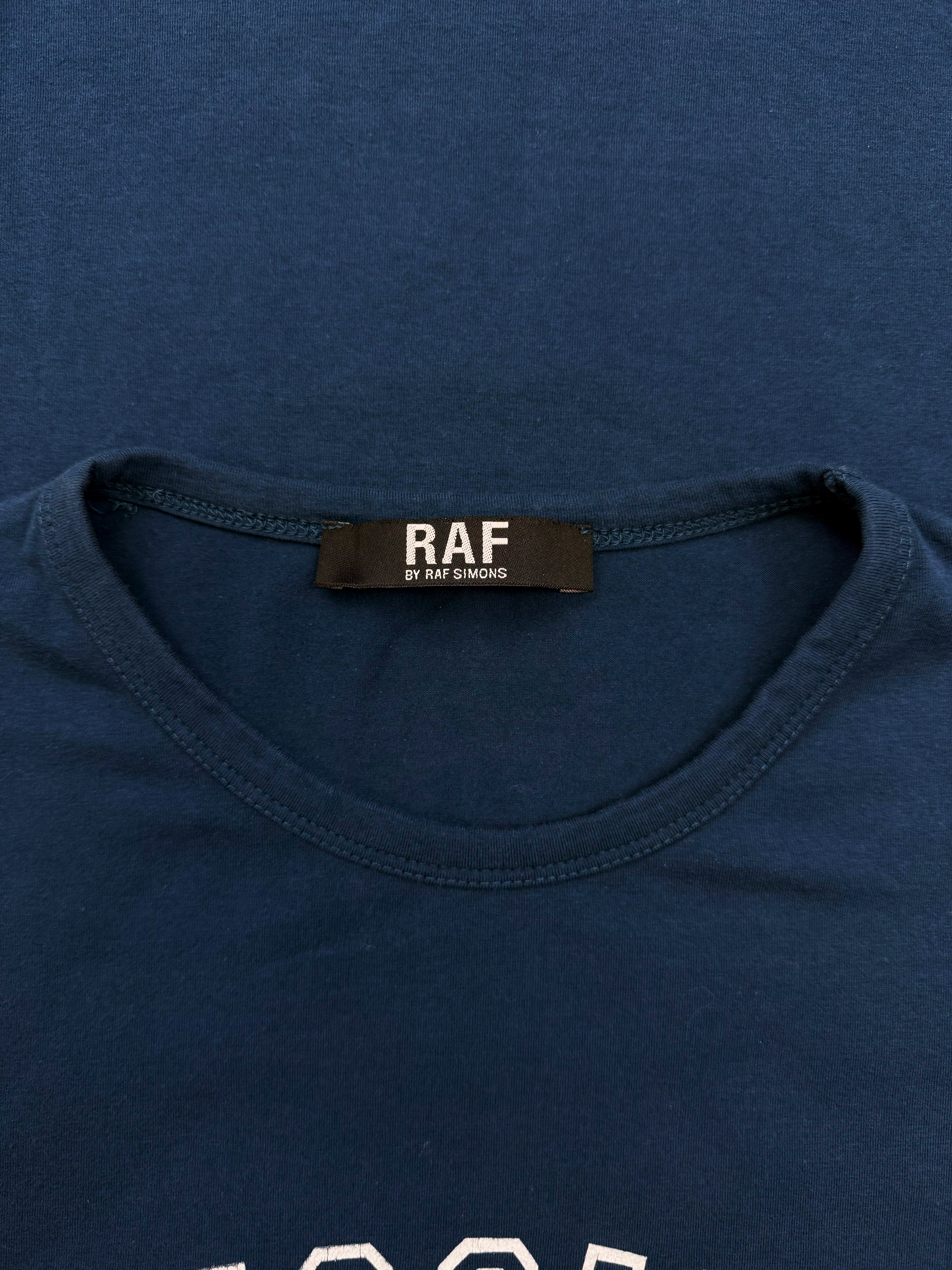 SS07 Raf by Raf Simons ‘Missing in Action’ Navy Blue Tank Top-Shirt