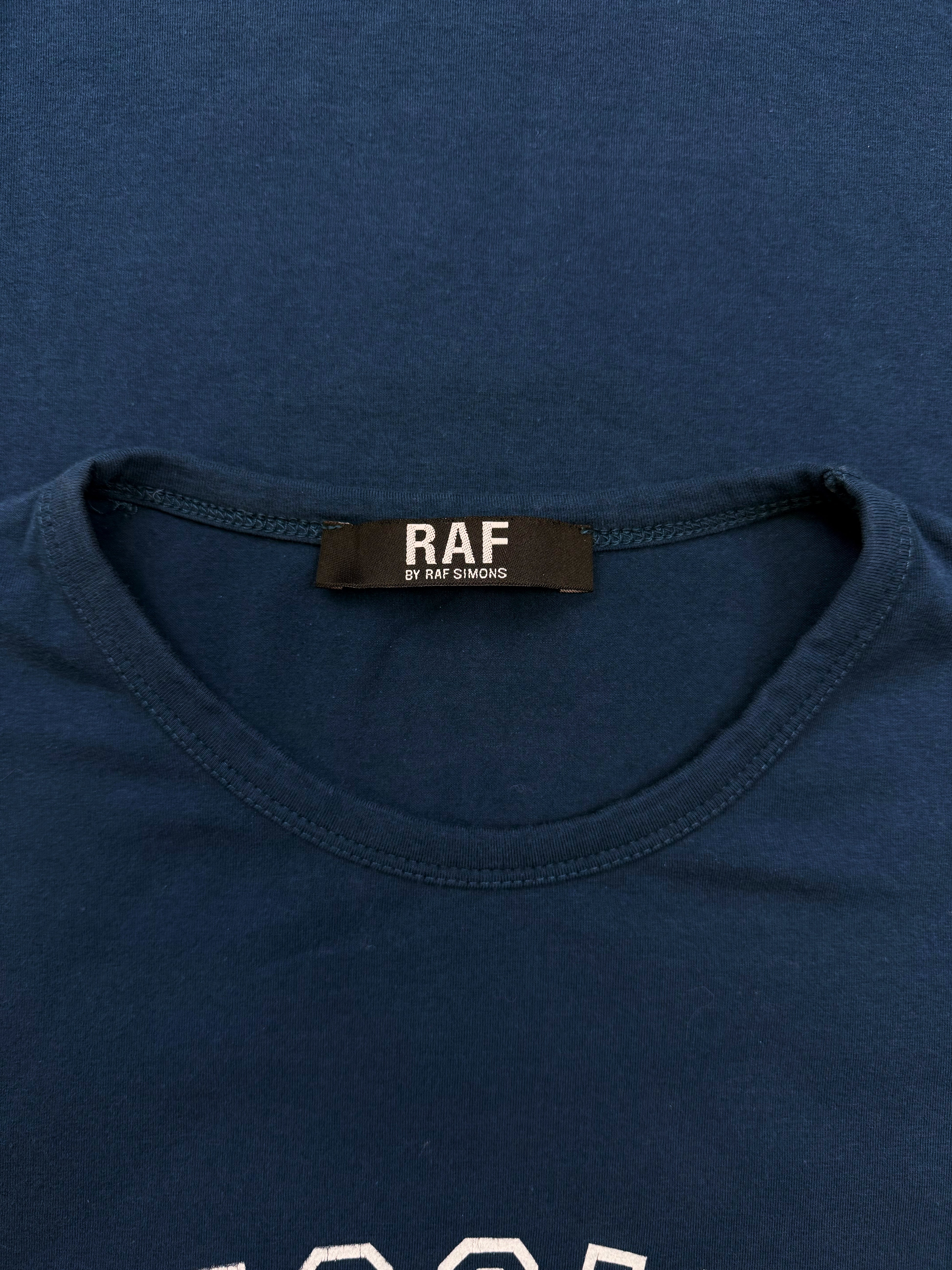 SS07 Raf by Raf Simons ‘Missing in Action’ Navy Blue Tank Top-Shirt