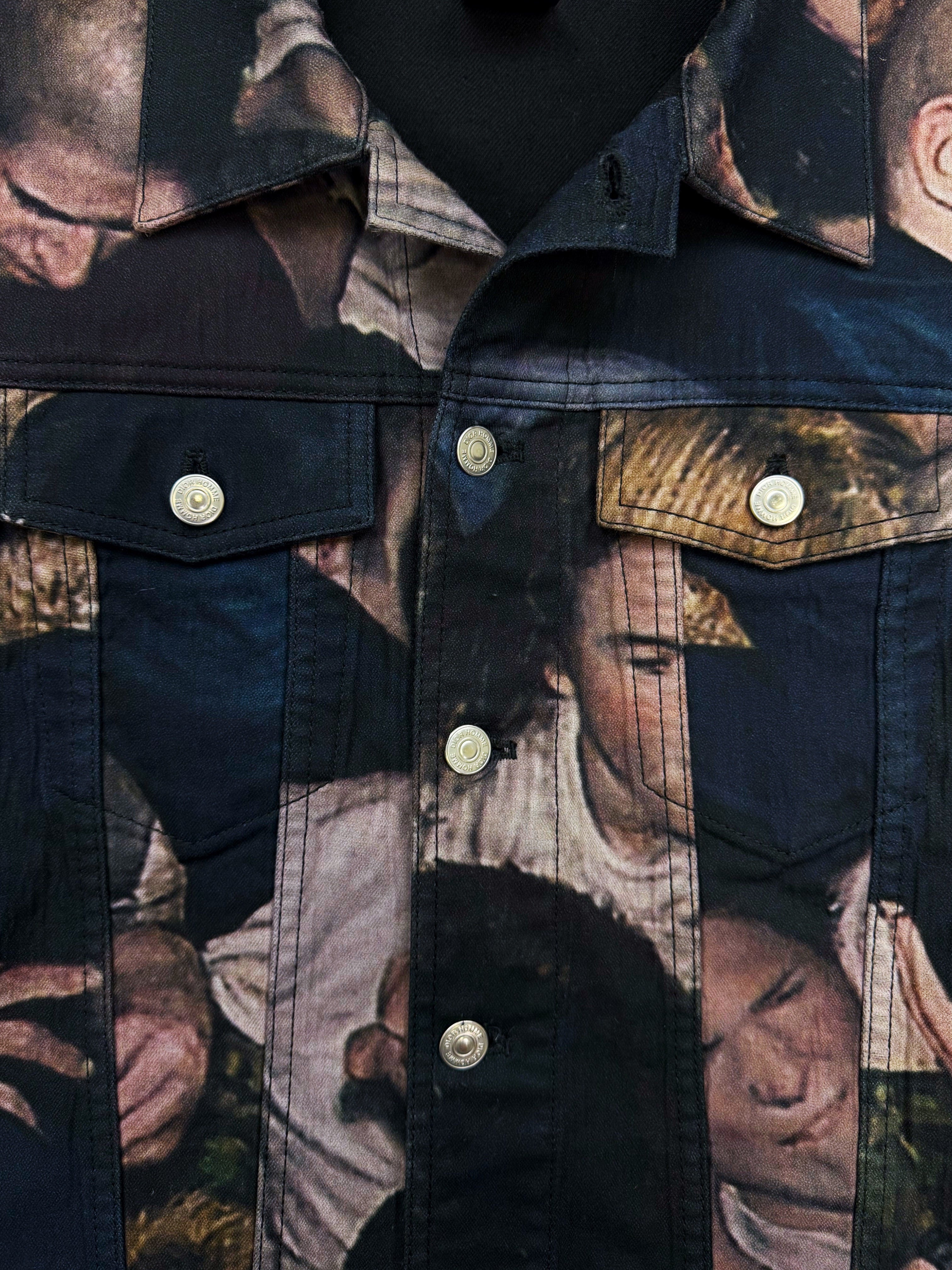 AW17 Dior Homme x Dan Witz ‘Moshpit’ Denim Trucker Jacket