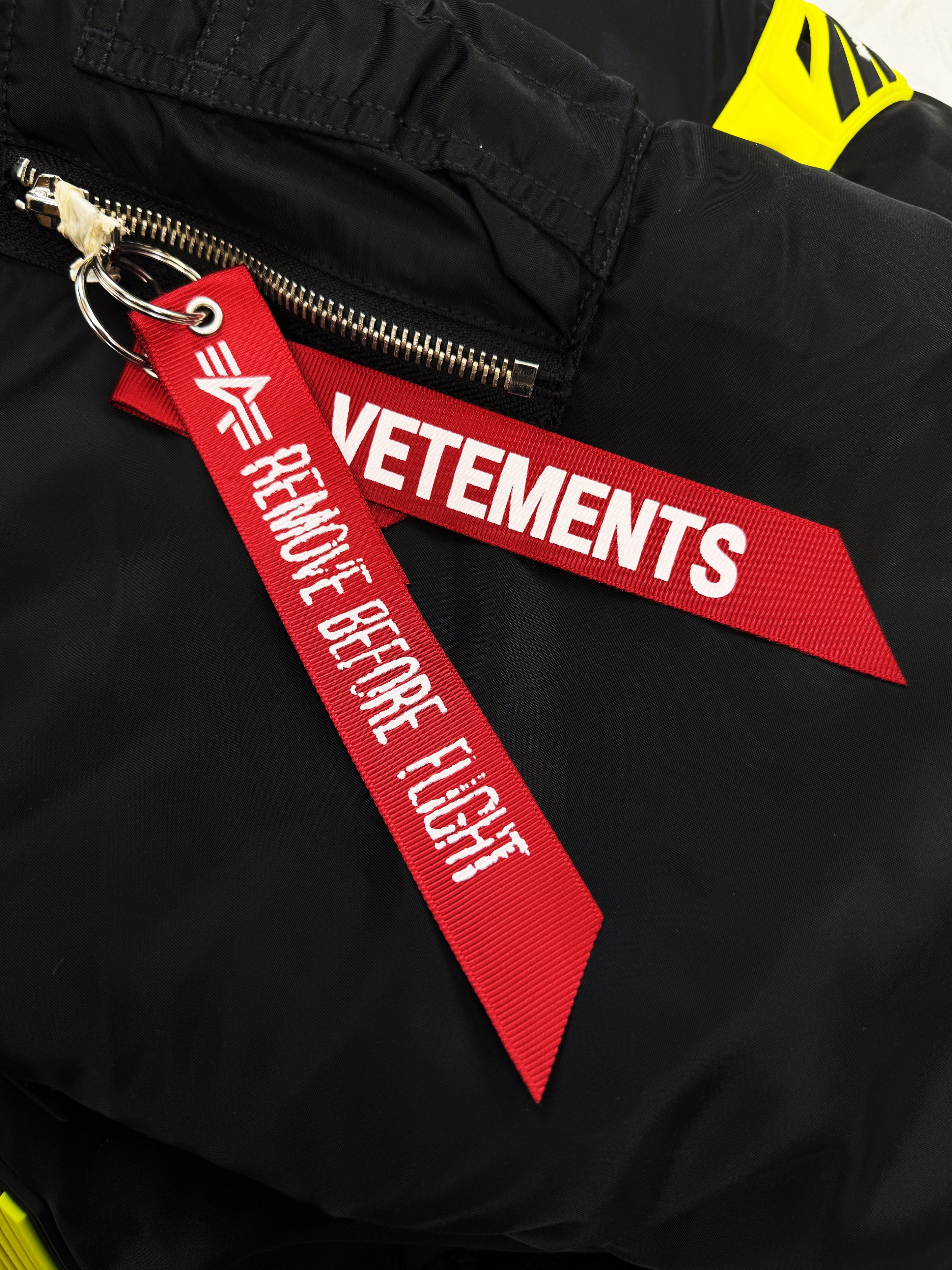 2020 Vetements x Alpha Industries ‘Racing’ Patched Bomber Jacket