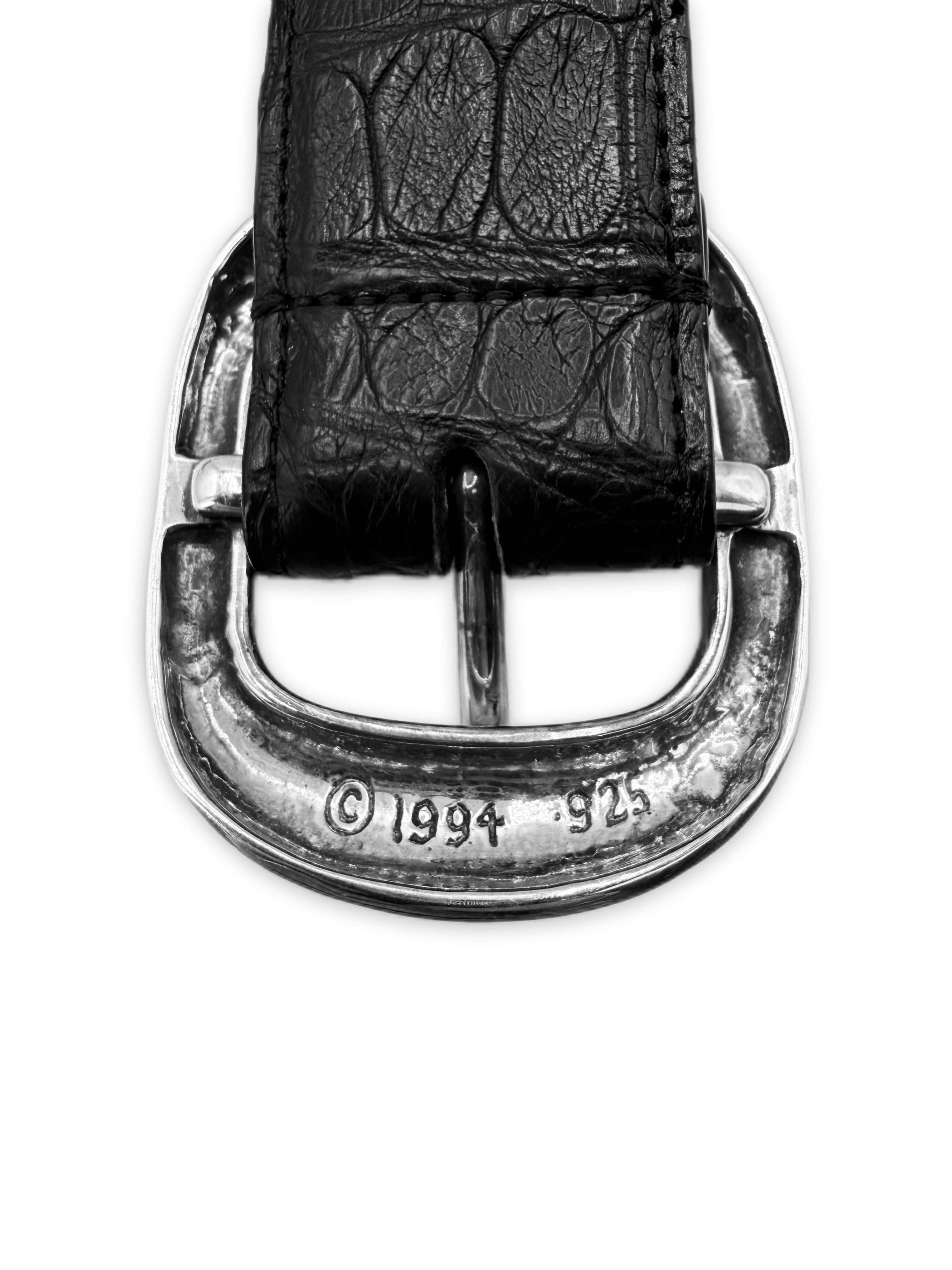Chrome Hearts Alligator Leather ‘Gunslinger’ .925 Silver Belt