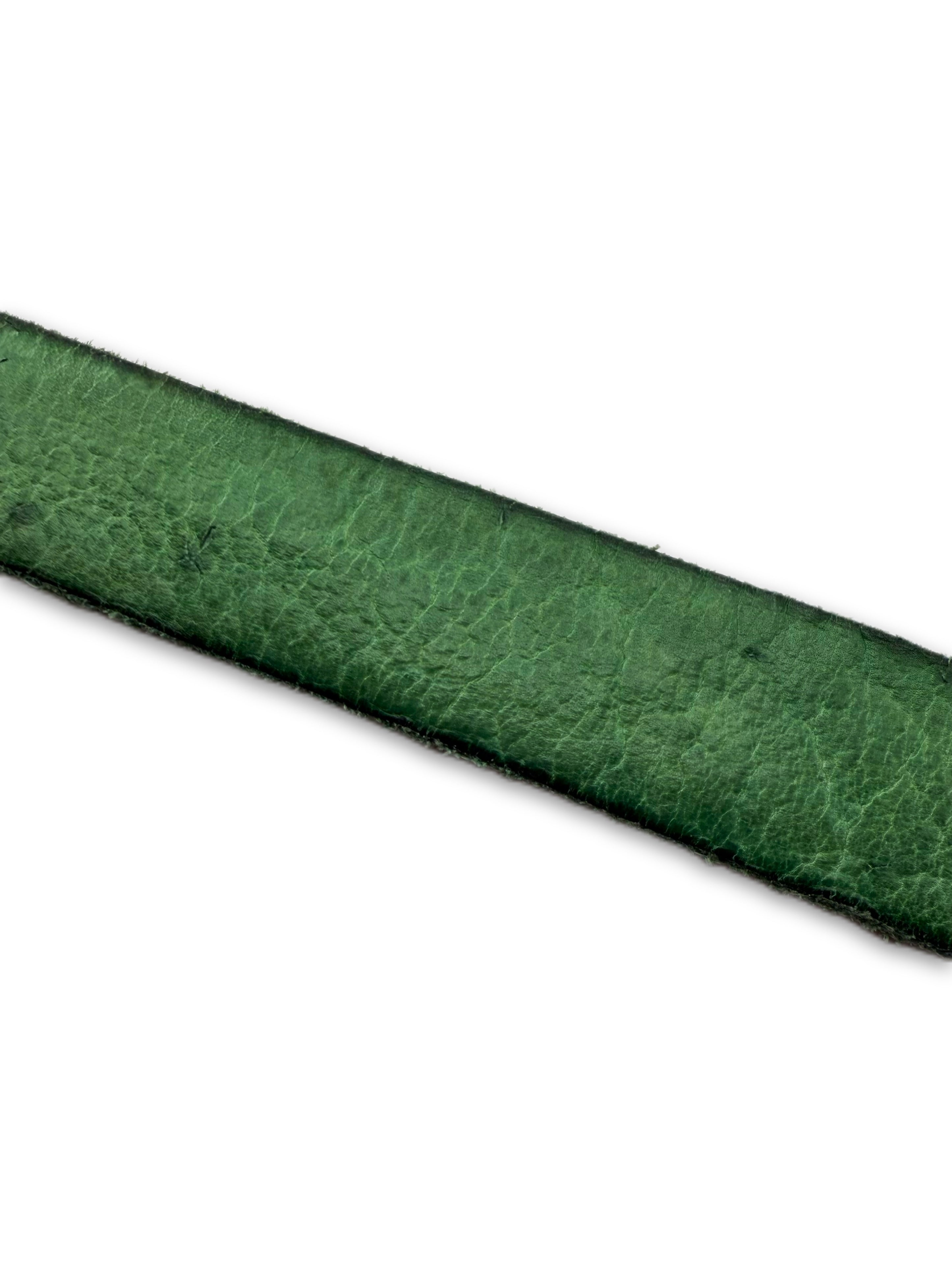 Carol Christian Poell ‘90° Anatomical’ L Green SAFE Leather Belt