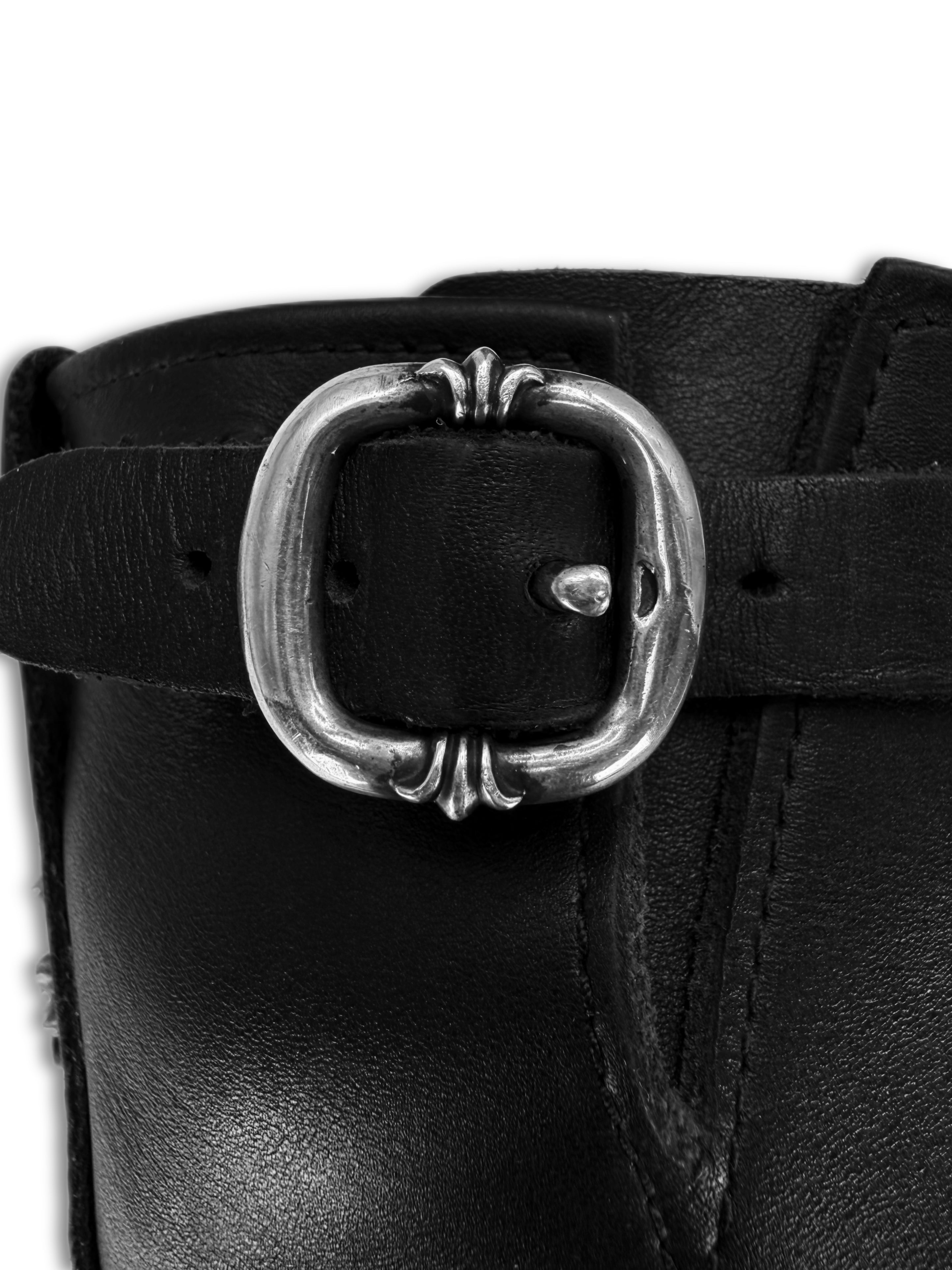 Chrome Hearts x Wesco ‘Cross’ Gunslinger Black Leather Boots