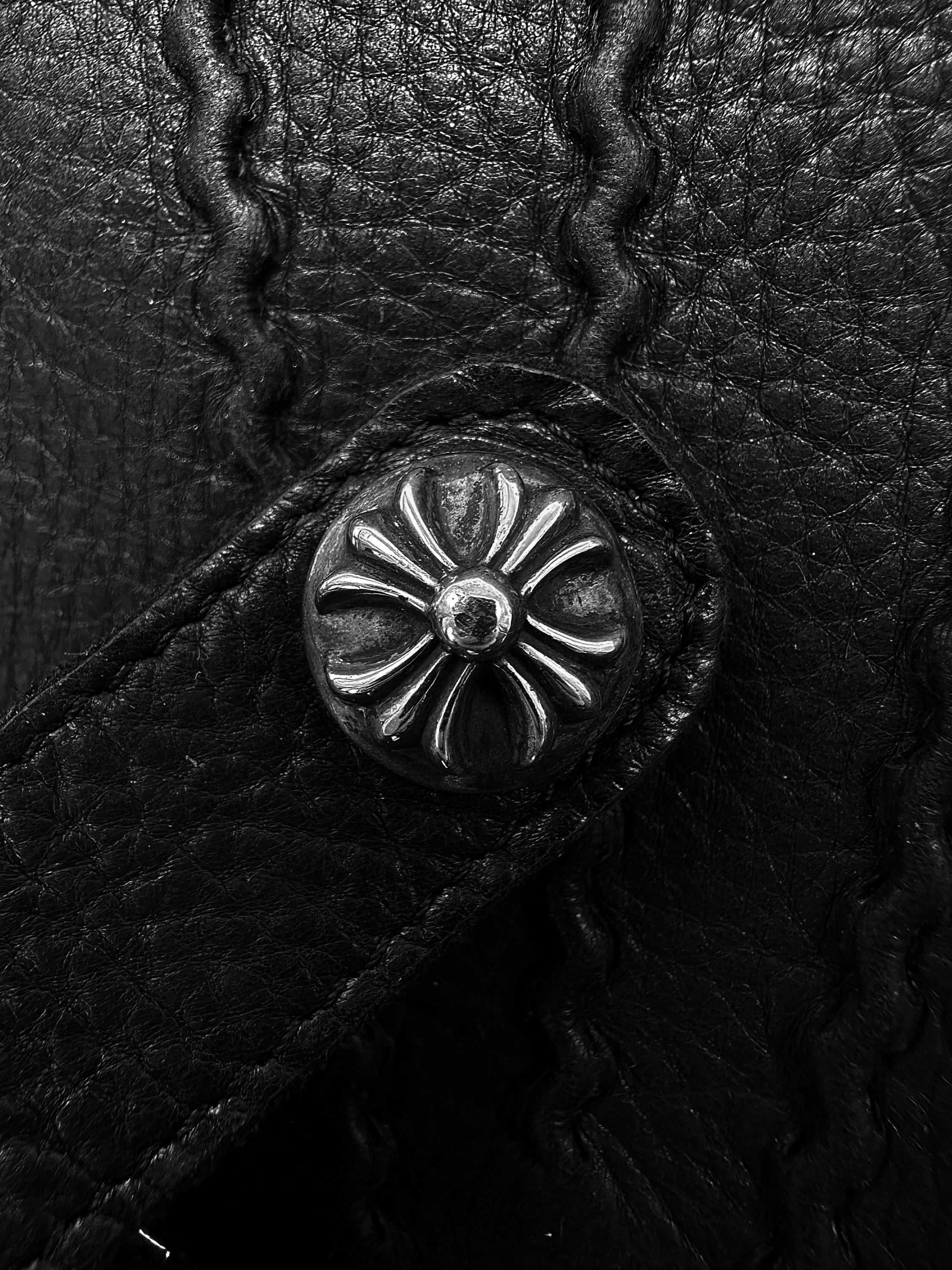 Chrome Hearts ‘Open Wound’ Dagger Cashmere Lined Leather Gloves