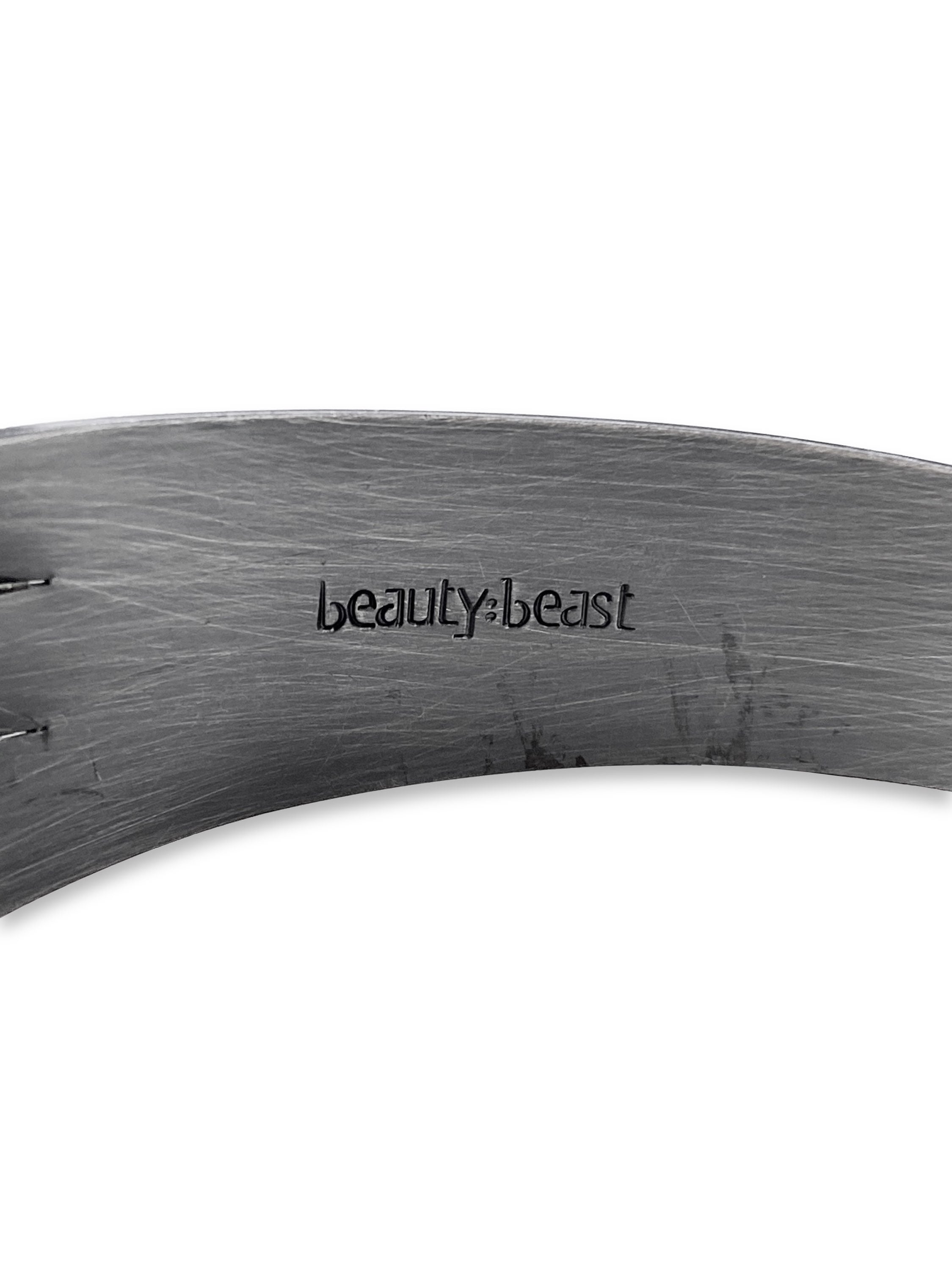 Beauty:Beast ‘Winged’ Steel Multi Layer Cuff Bracelet