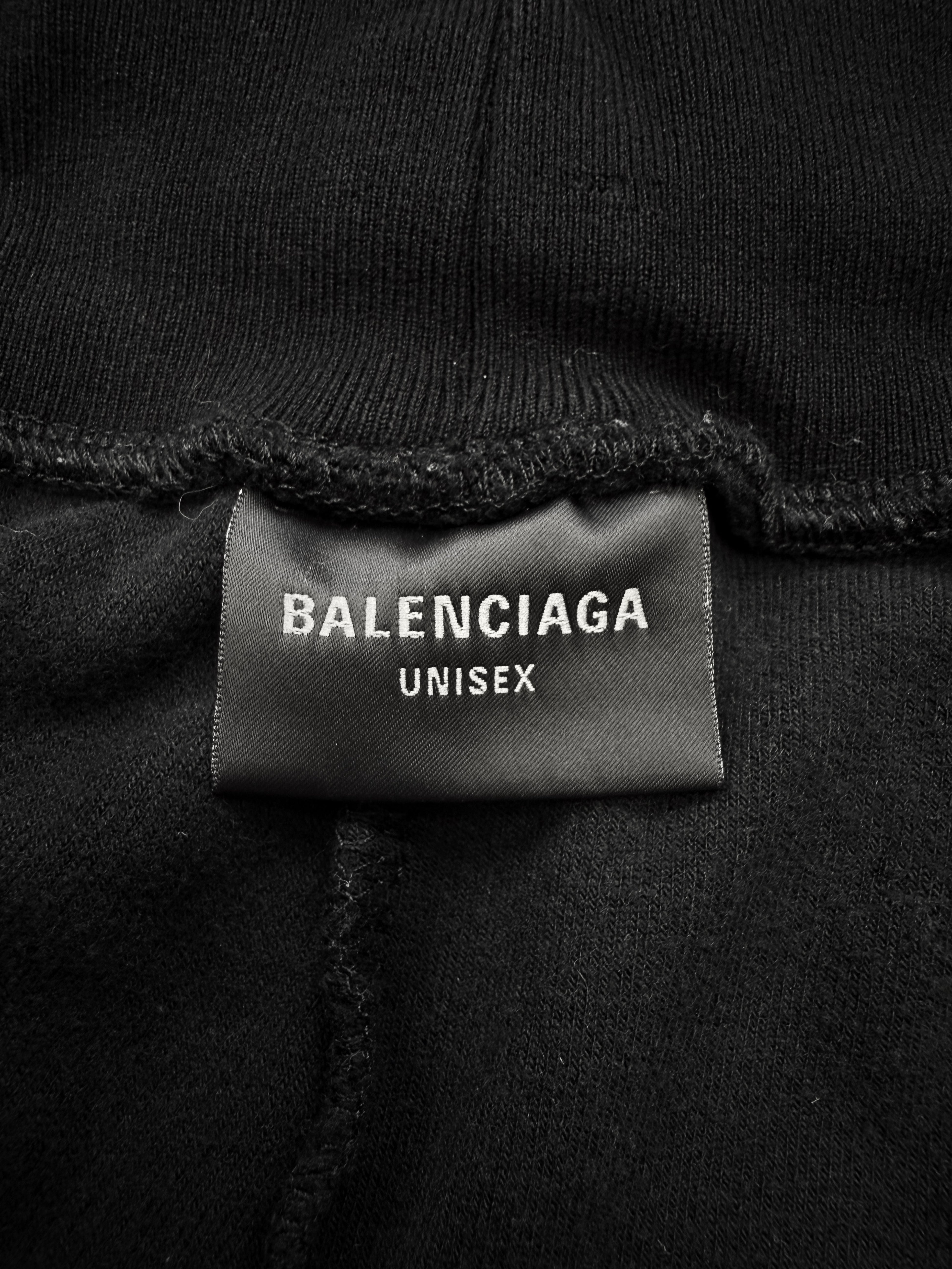 AW23 Balenciaga Velvet Elasticated Wide Cut Track Pants