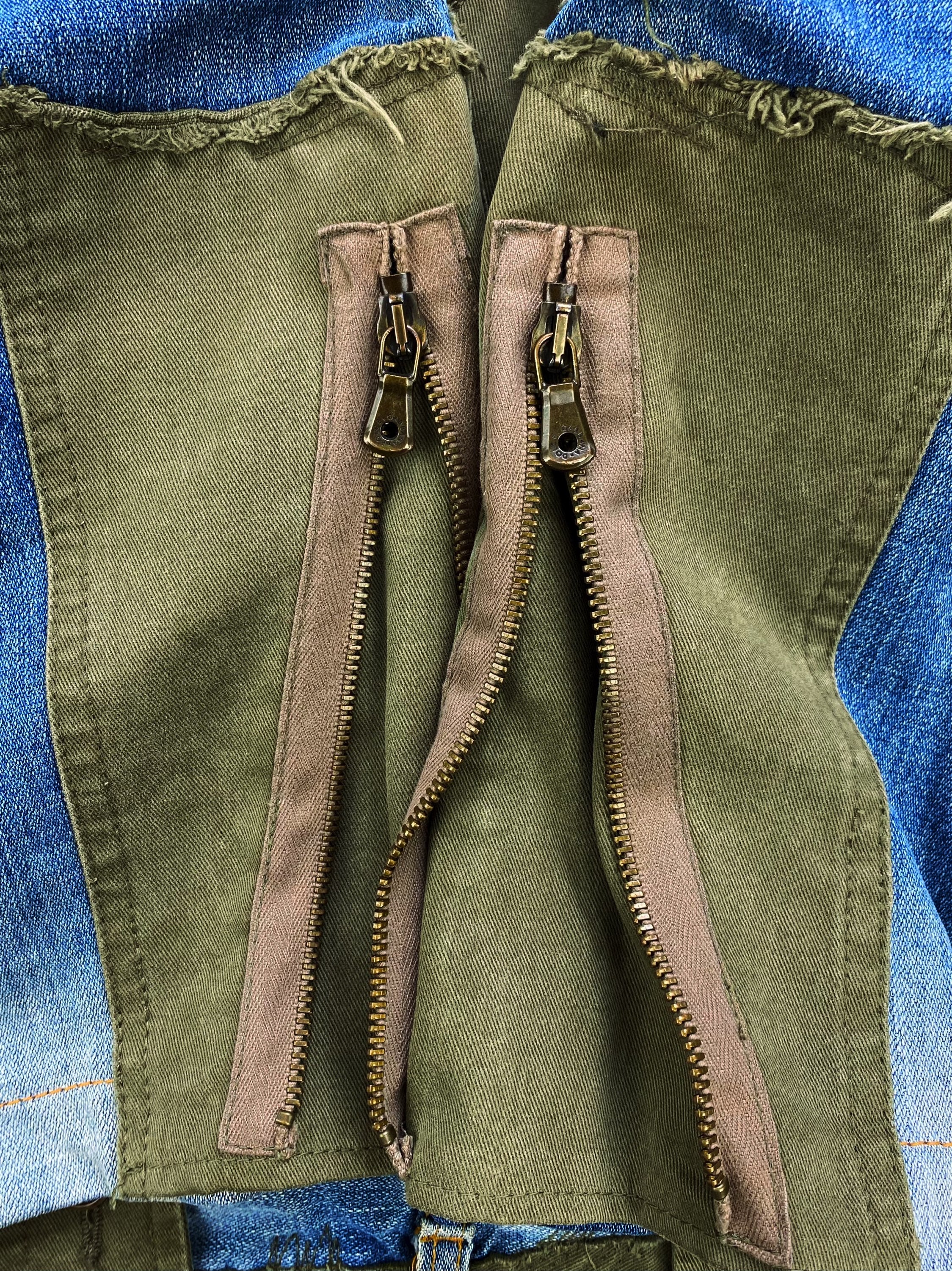 AW05 Dolce &amp; Gabbana Multi Pocket 3D Rebuild Cargo Denim