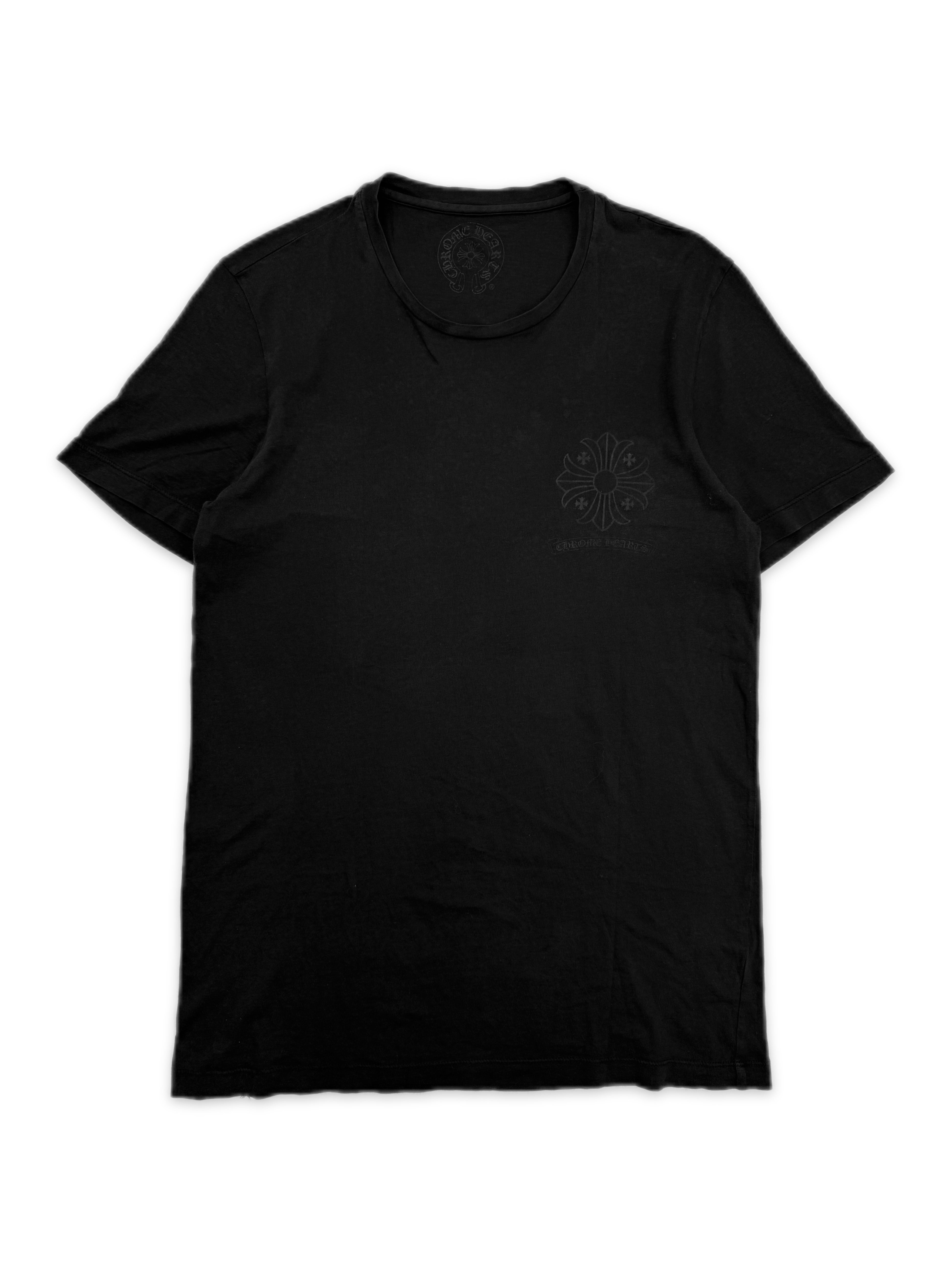 Chrome Hearts Plus Monogram Faded Black T-Shirt