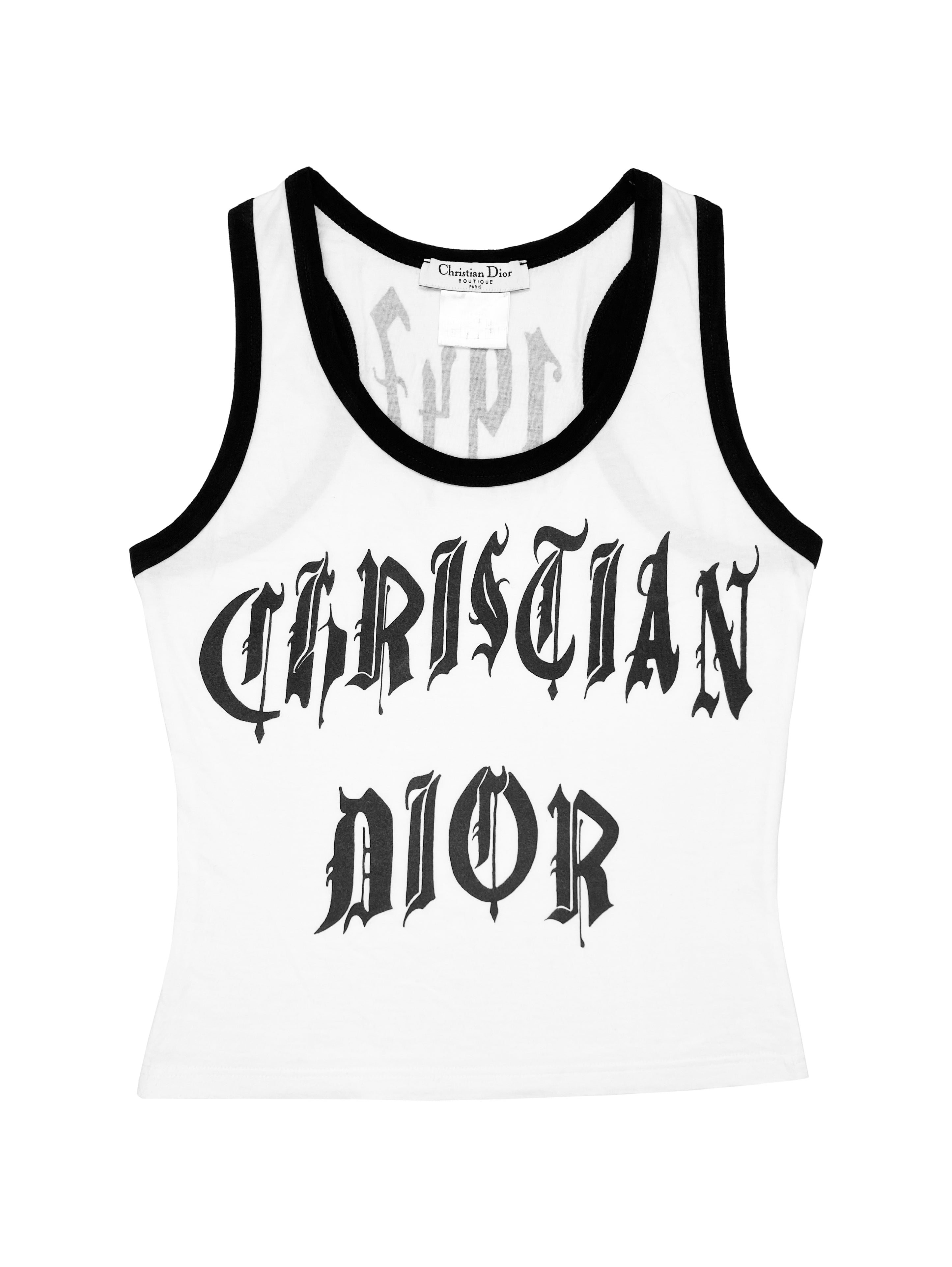 SS02 Dior by John Galliano “1947” Gothic Tank Top