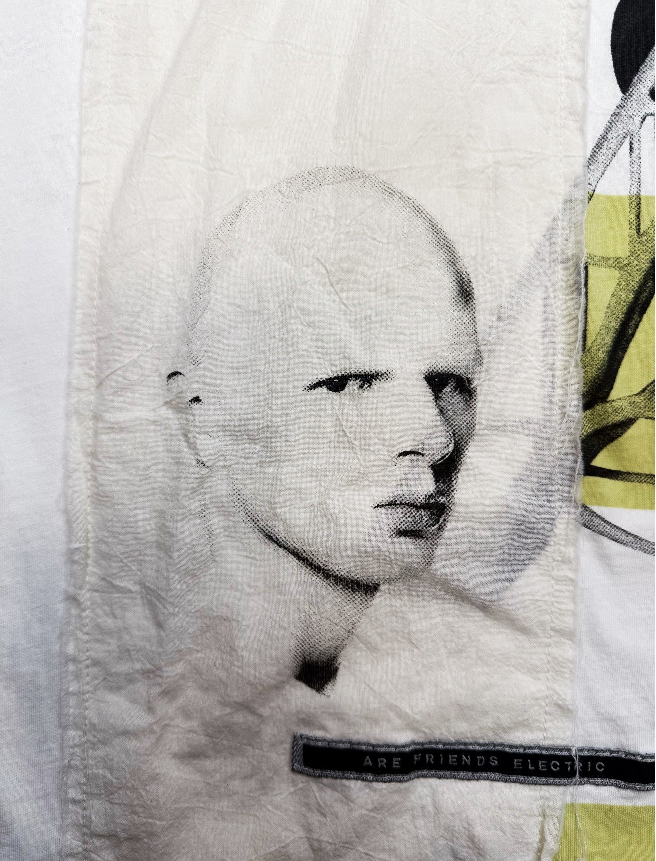 SS19 Rick Owens Patchwork Two Tone White T-Shirt