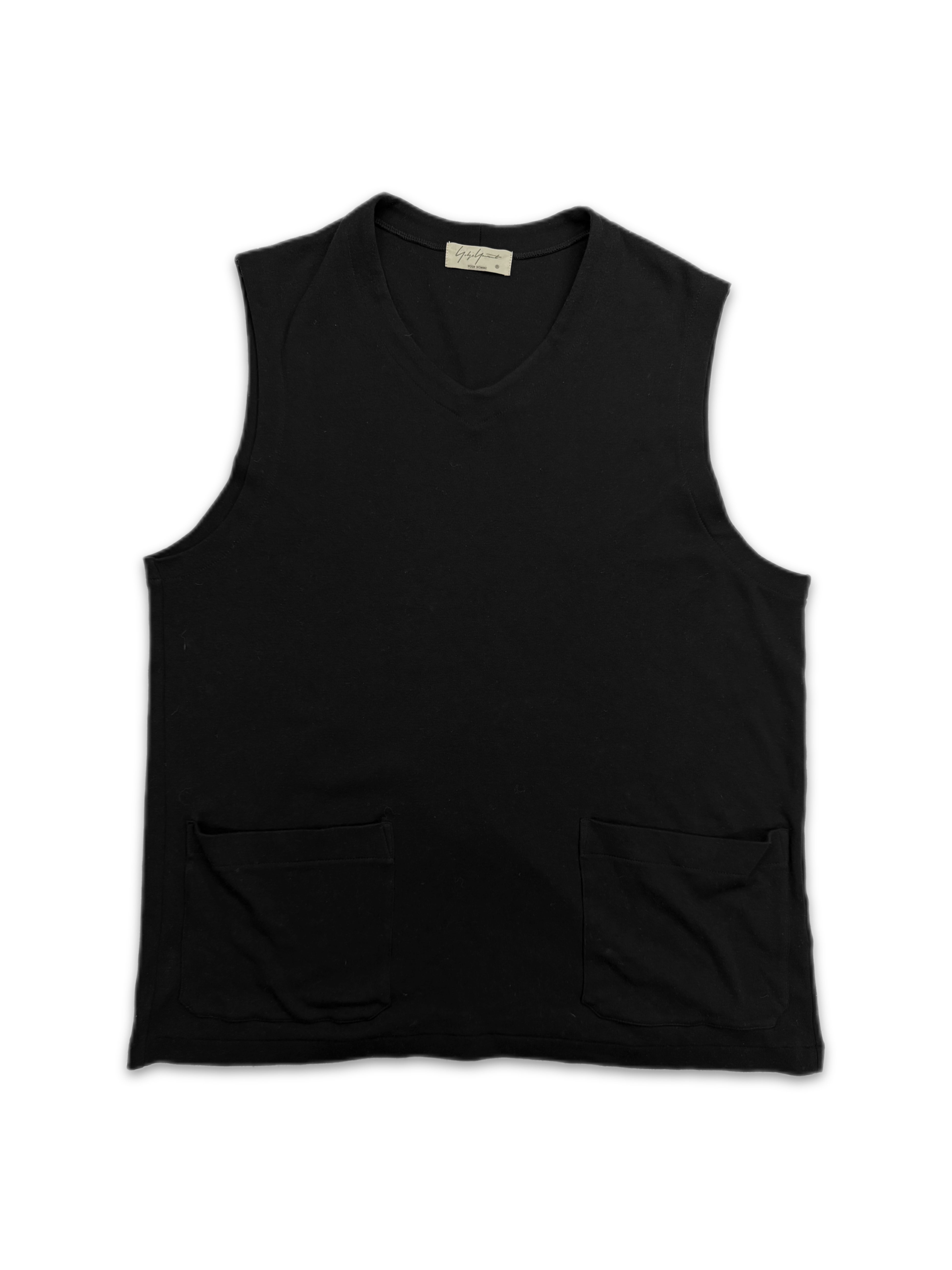Yohji Yamamoto Pour Homme Sleeveless Pocket Tank Top