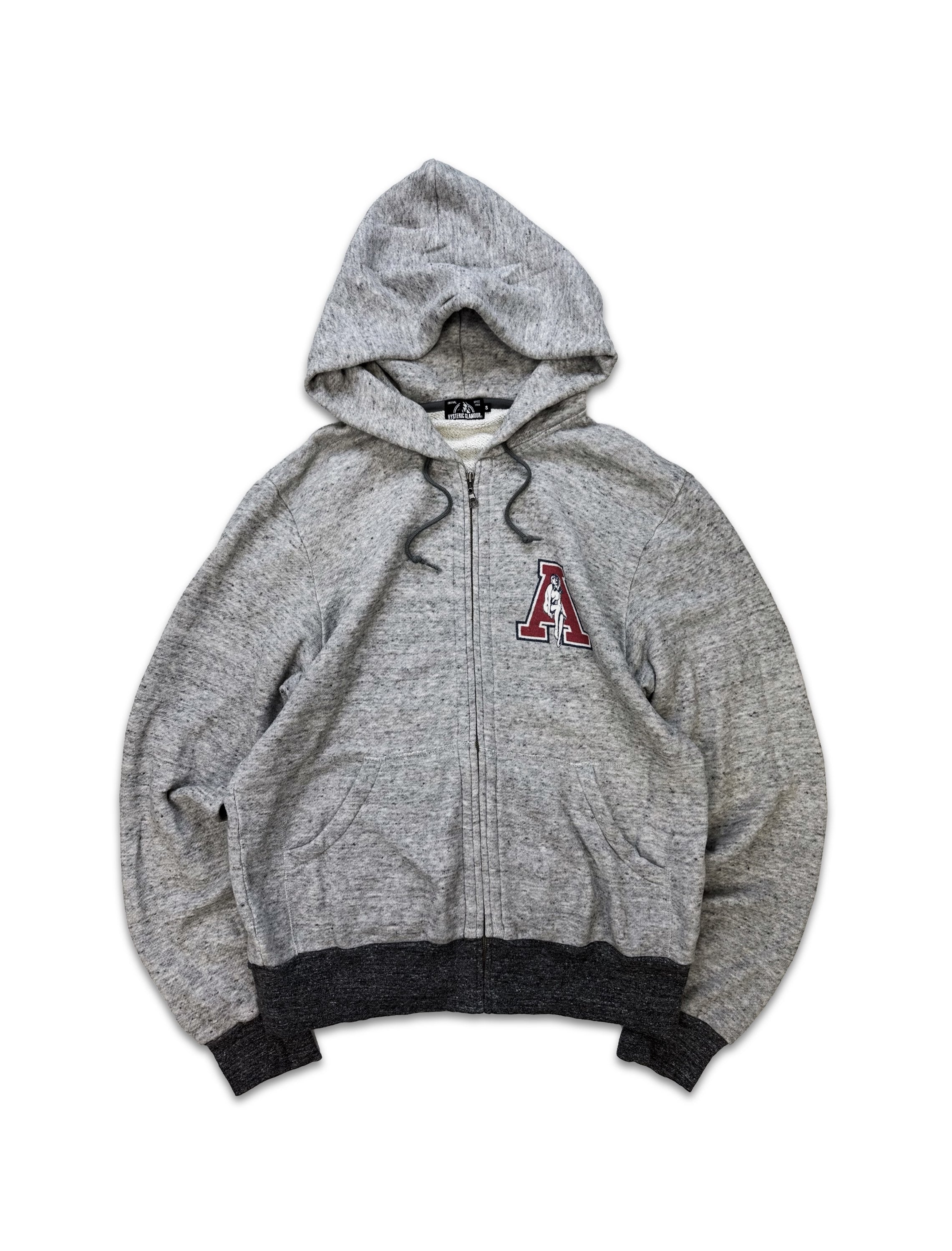 00s Hysteric Glamour ‘Austin’ Spell Out Graphic Zip-up Hoodie