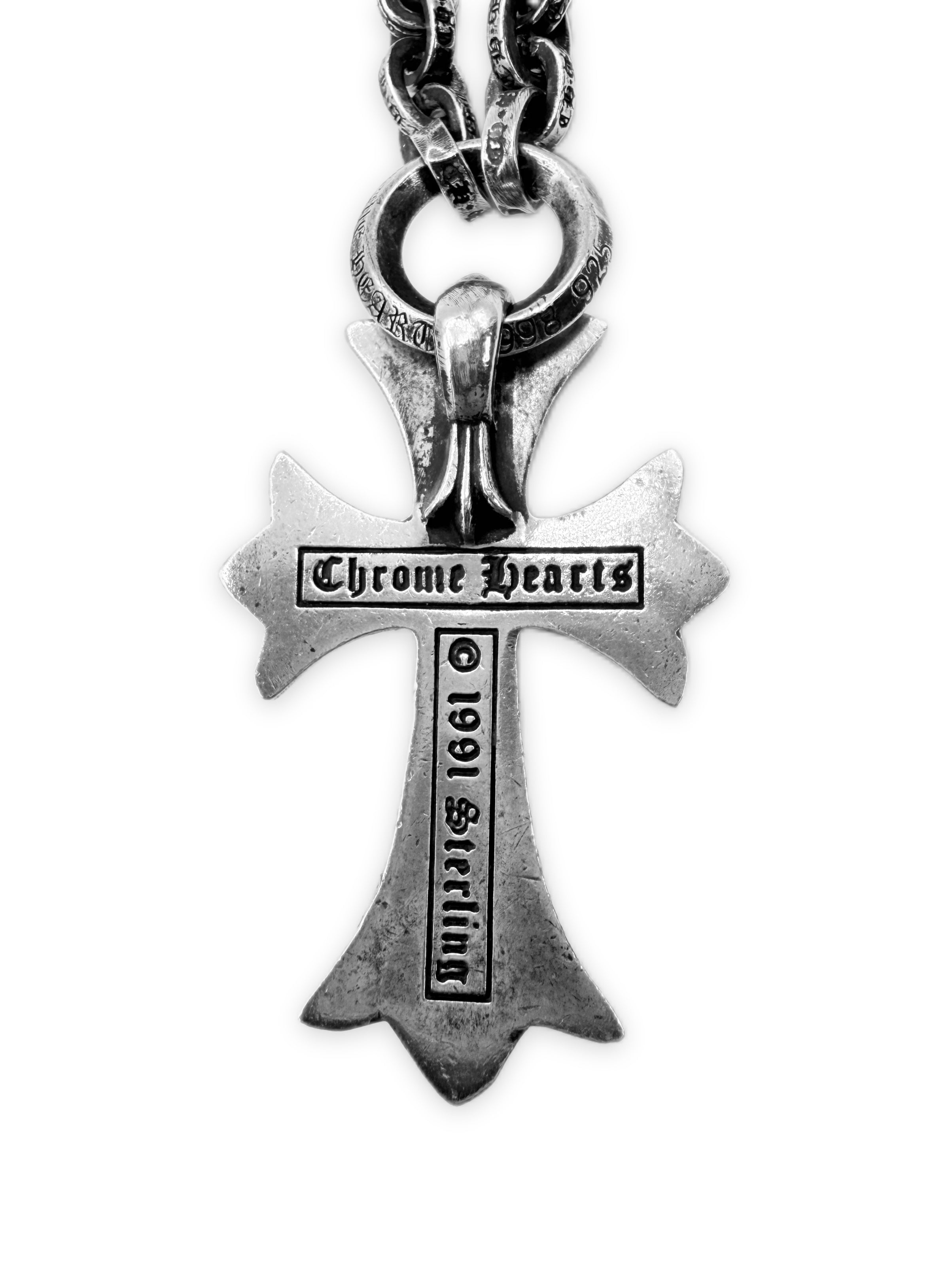 Chrome Hearts Cross Bail Paper Chain 18 in Necklace