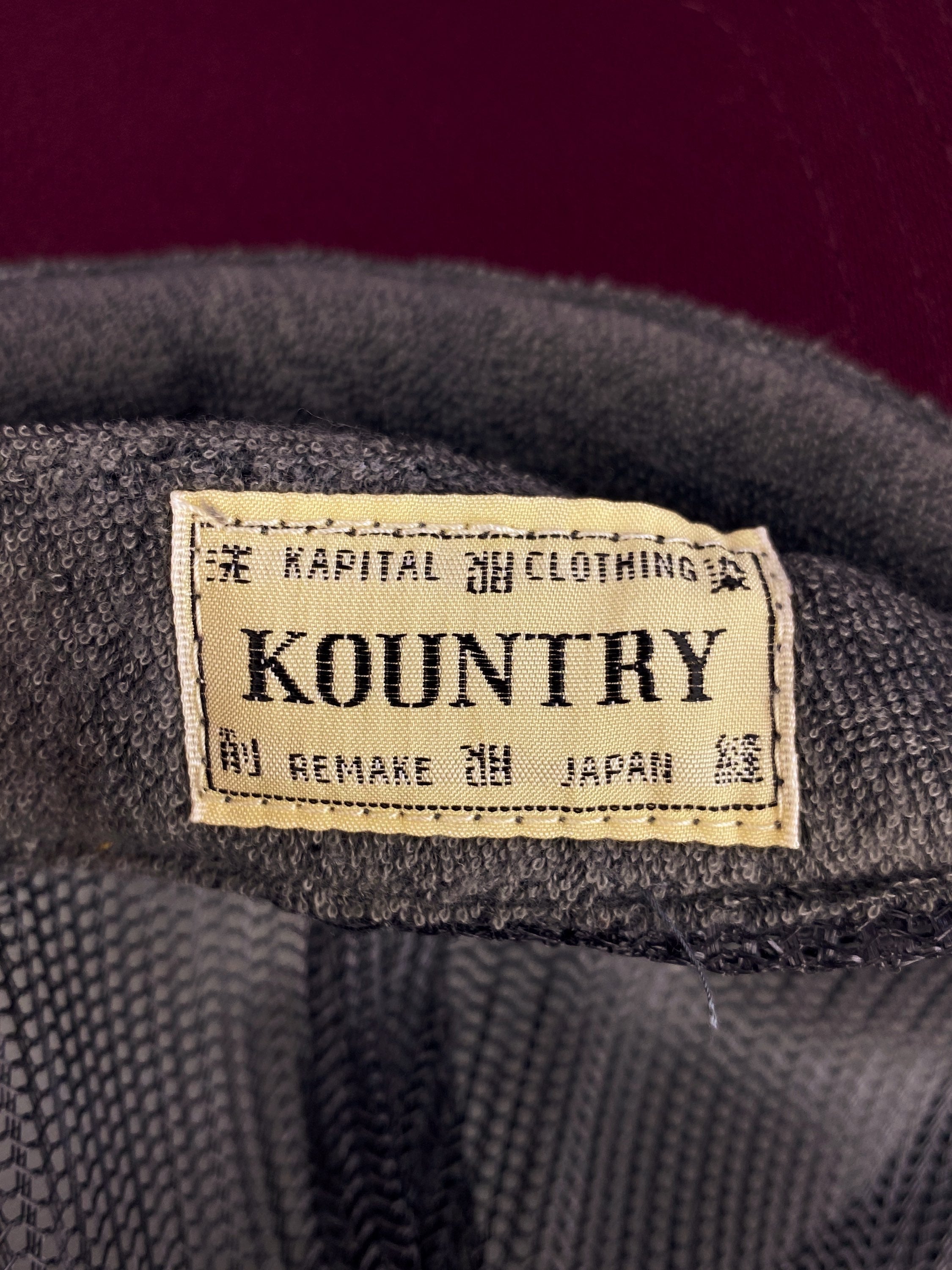 SS23 Kapital Kountry Two Tone Graphic Mesh Trucker Hat