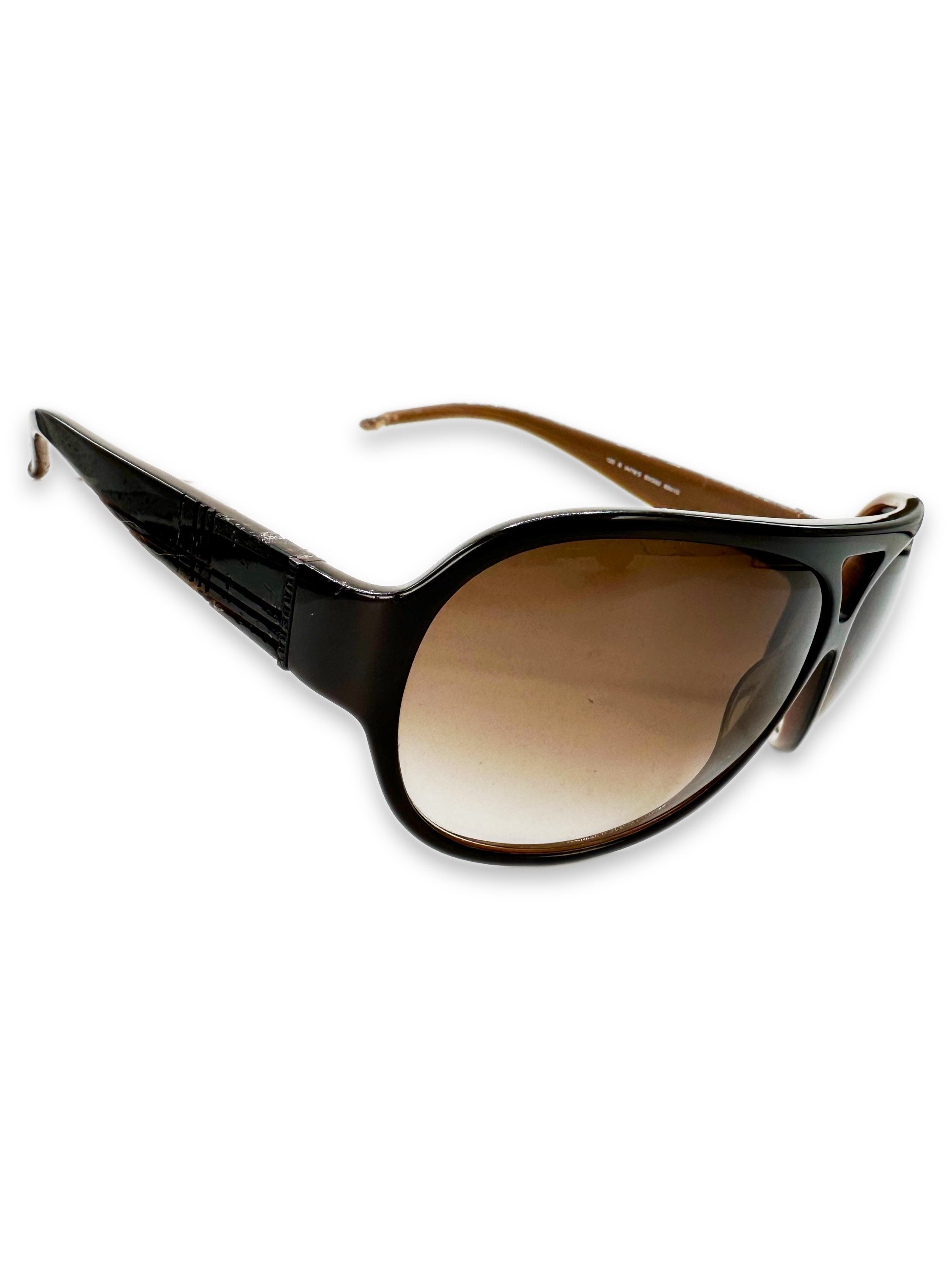 00s Burberry Gradient Tint Aviator Sunglasses