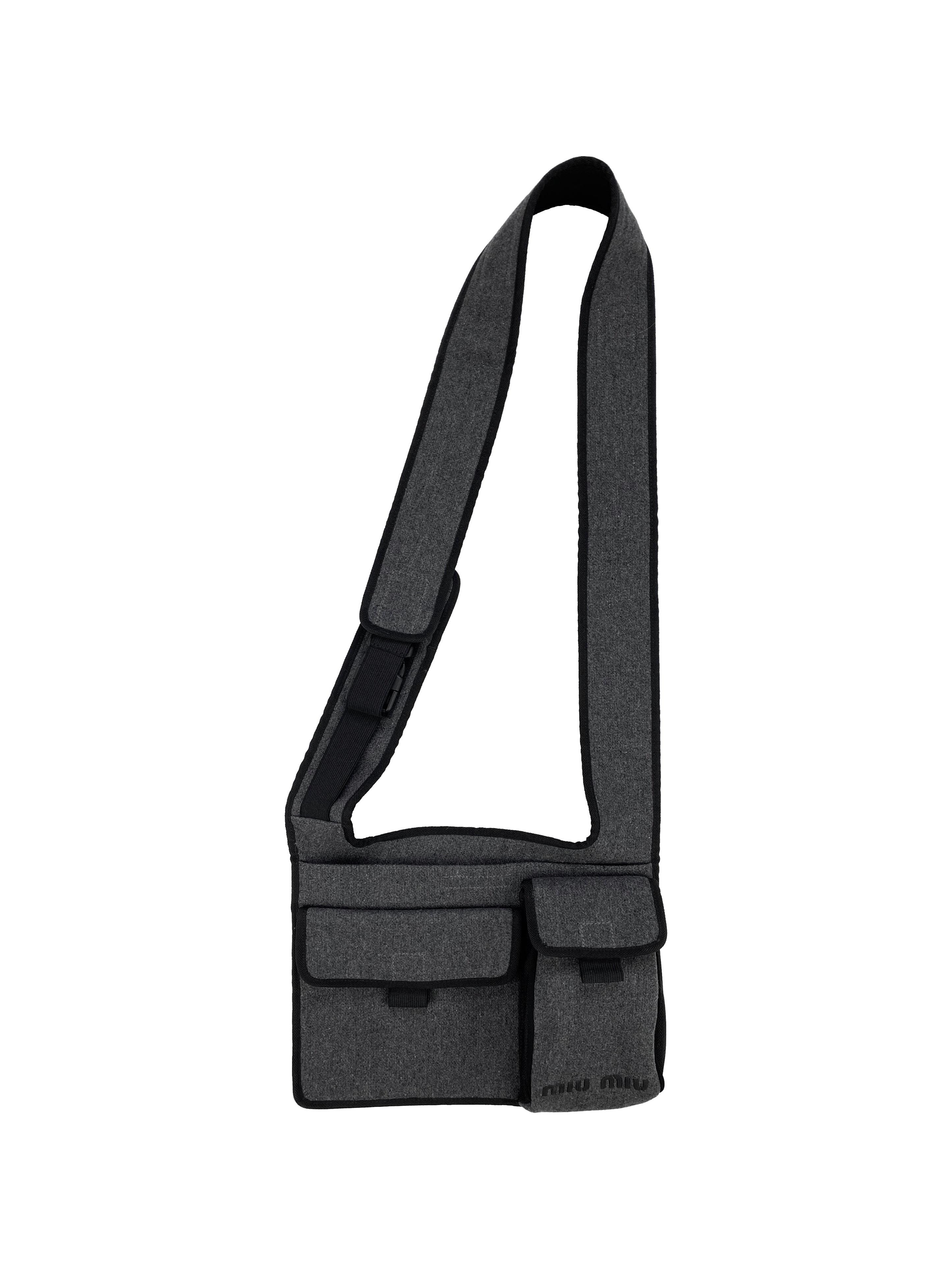 SS99 Miu Miu Multi-Pocket Crossbody Sling Cargo Bag