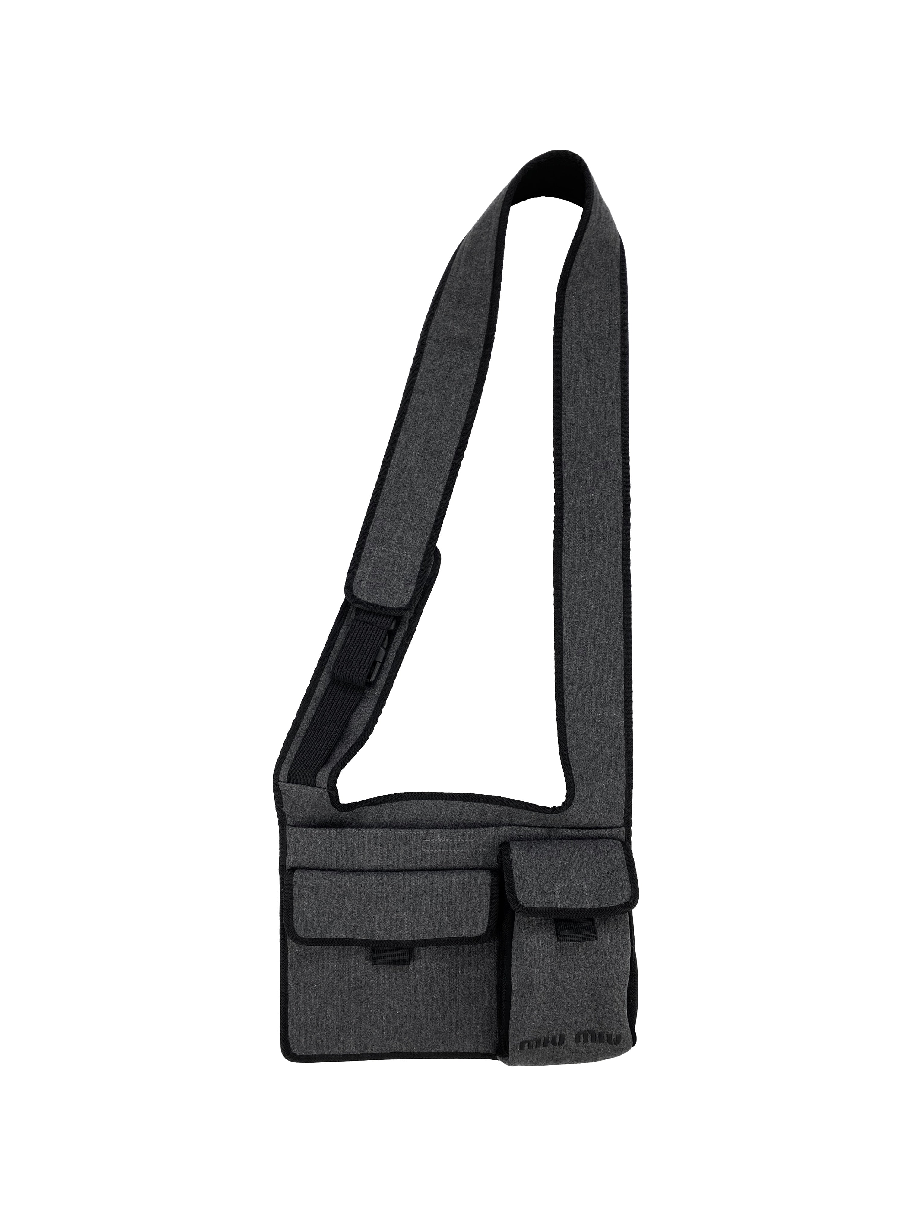SS99 Miu Miu Multi-Pocket Crossbody Sling Cargo Bag