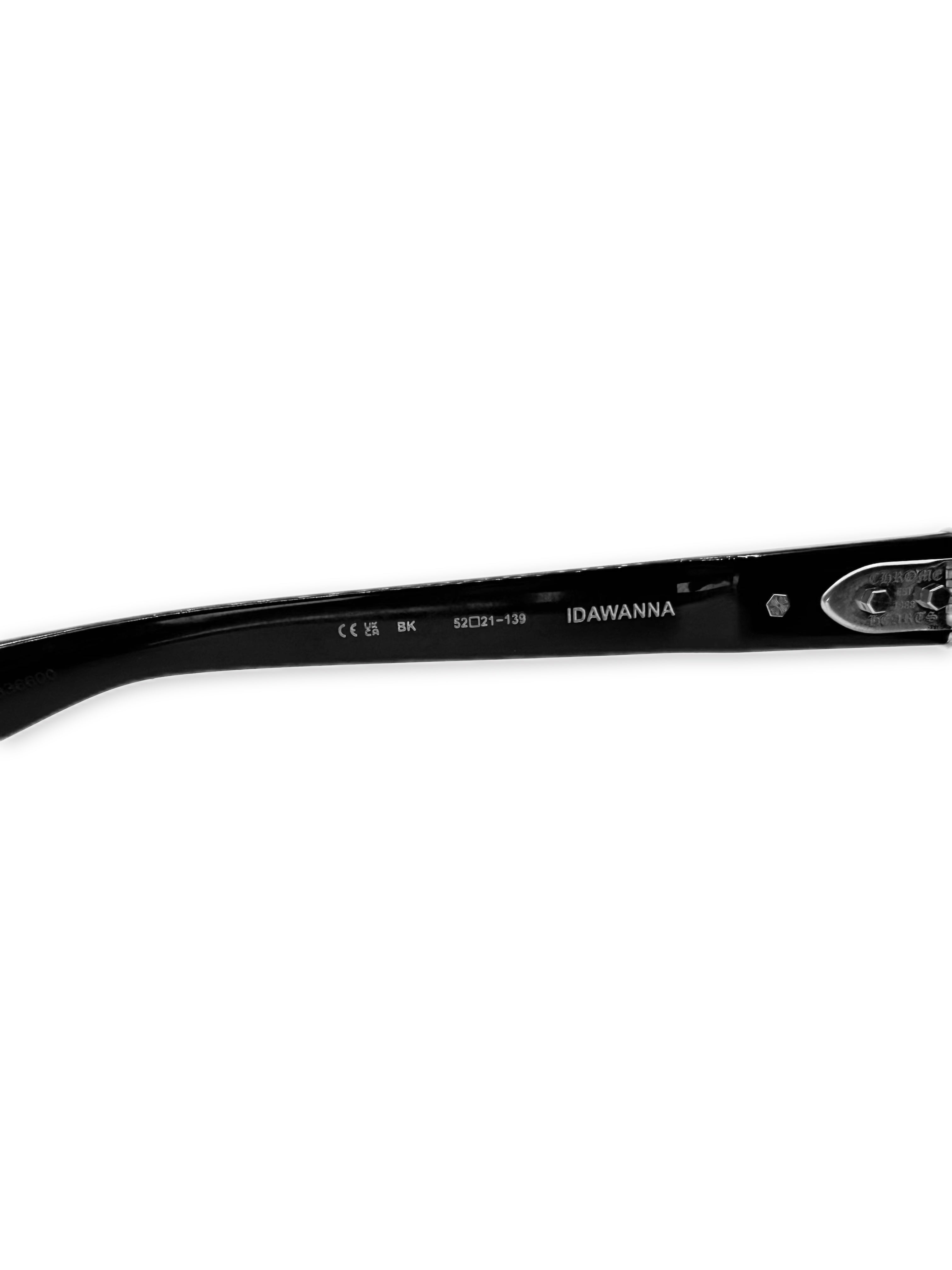 Chrome Hearts ‘Idawanna’ Star Black Square Sunglasses