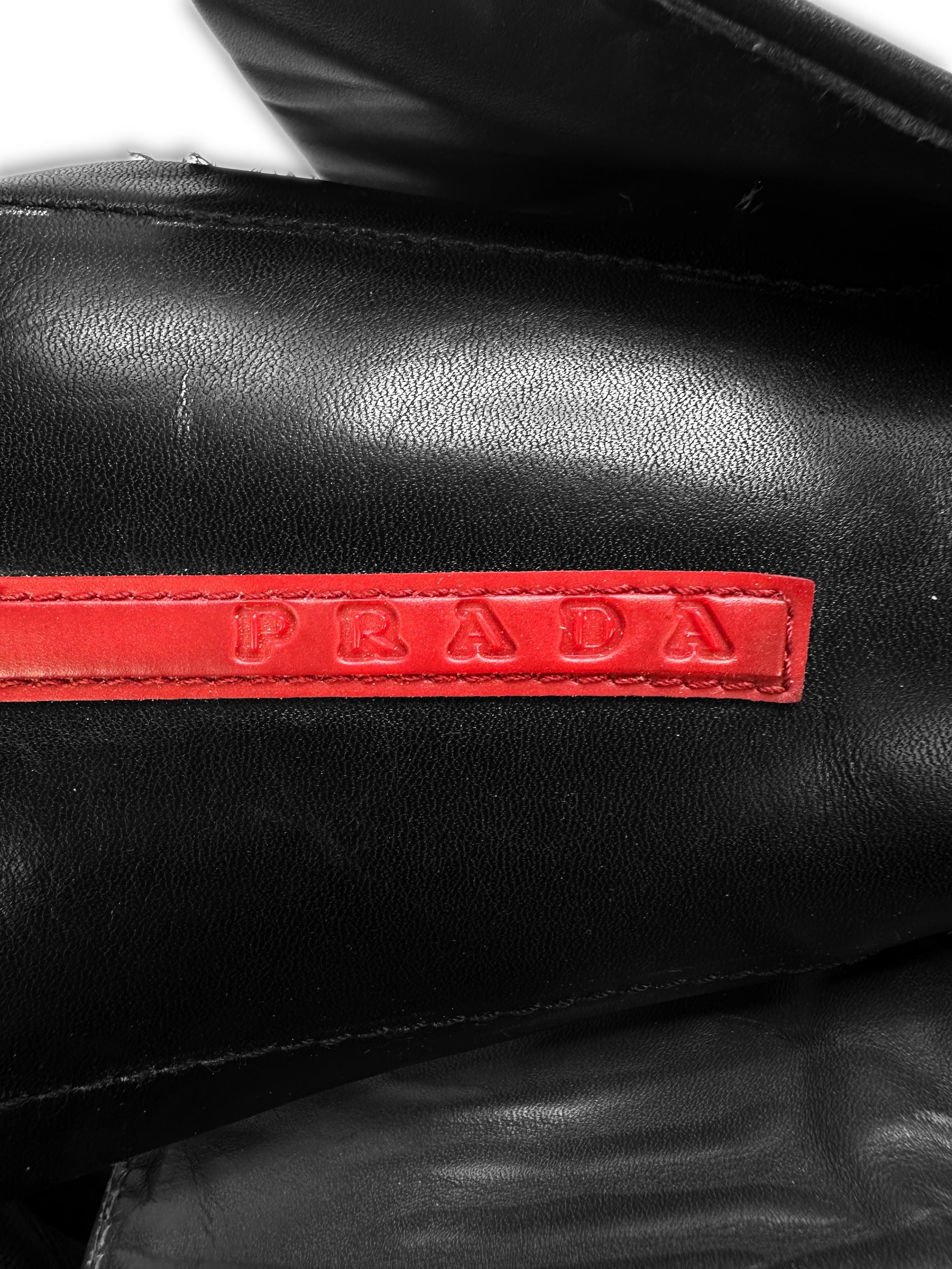 00s Prada Sport Hi-top Leather Armoured Hiking Boots