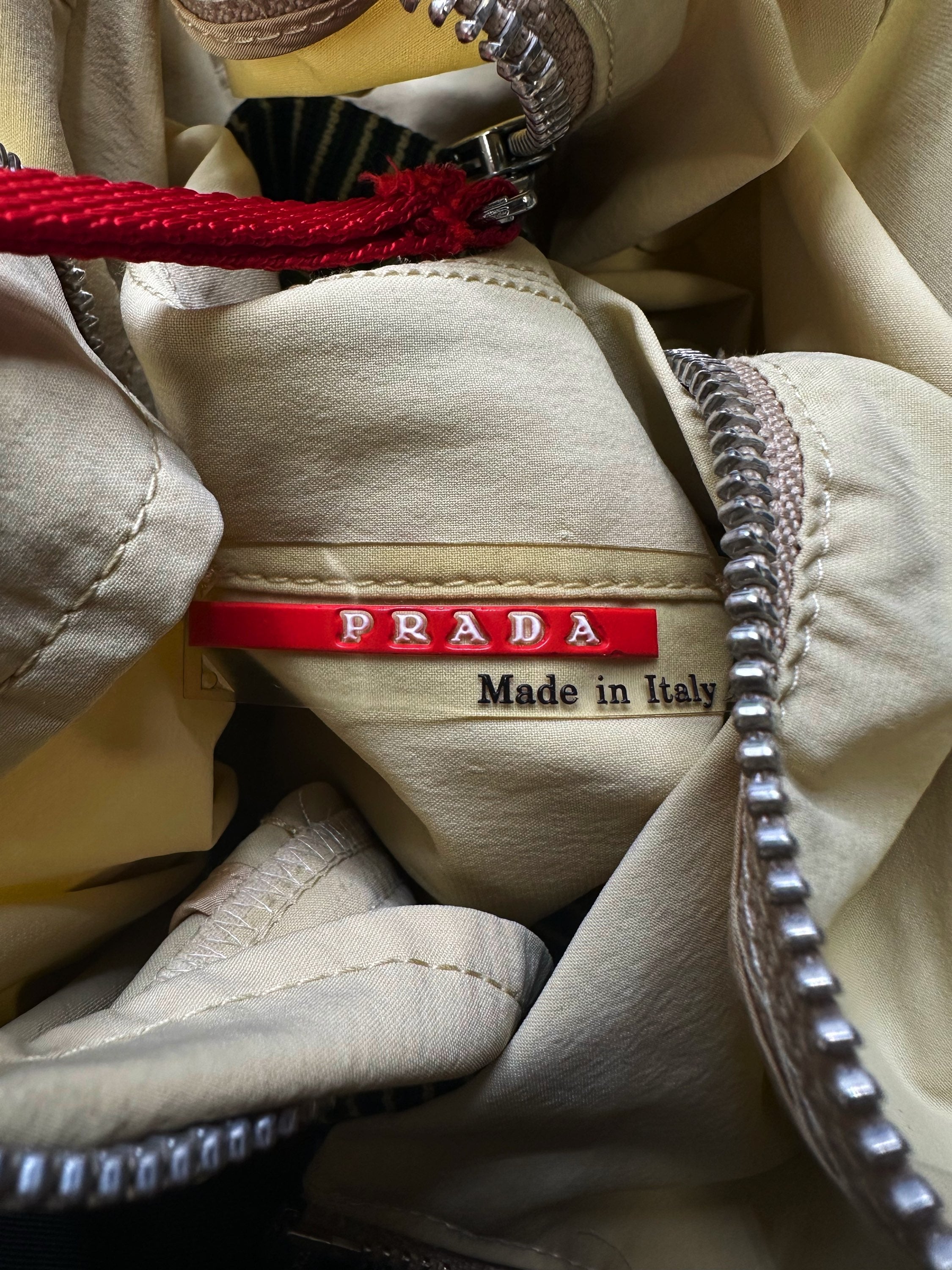 00s Prada Sport Linea Rossa Red Tab Multi Pocket Tech Jacket