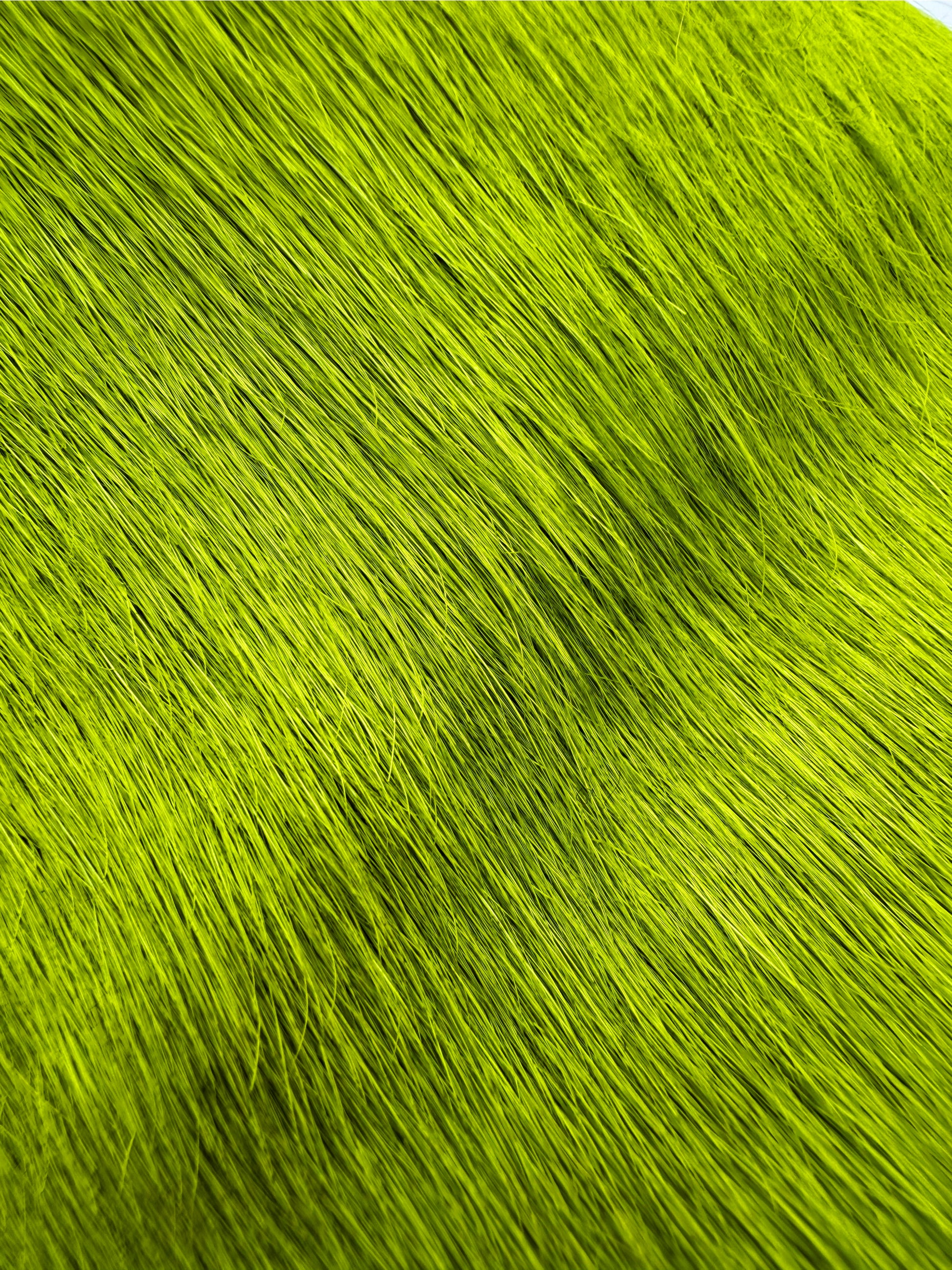 AW21 Marni Fussbet ‘Grinch’ Neon Mohair Leather Mules
