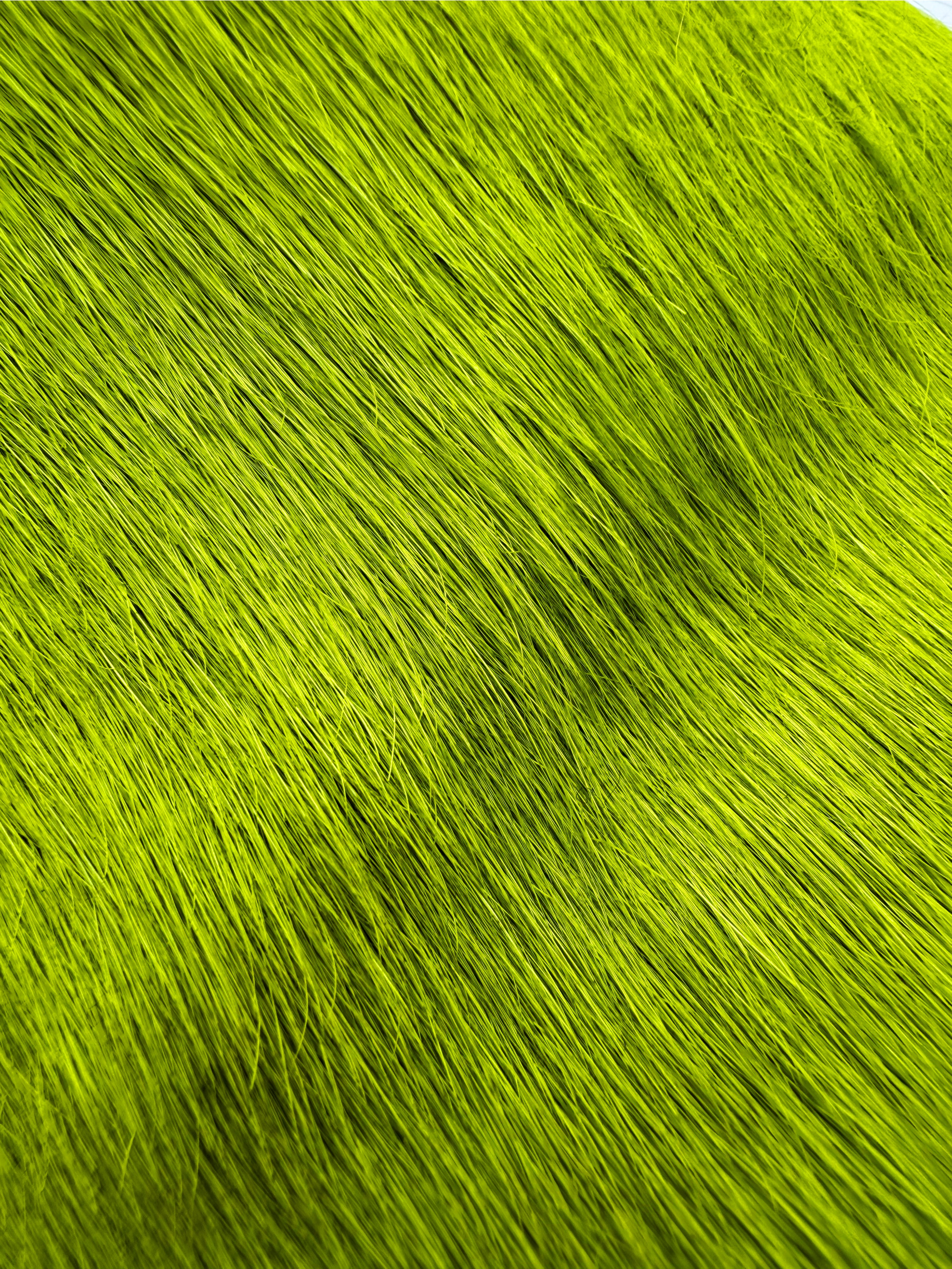 AW21 Marni Fussbet ‘Grinch’ Neon Mohair Leather Mules