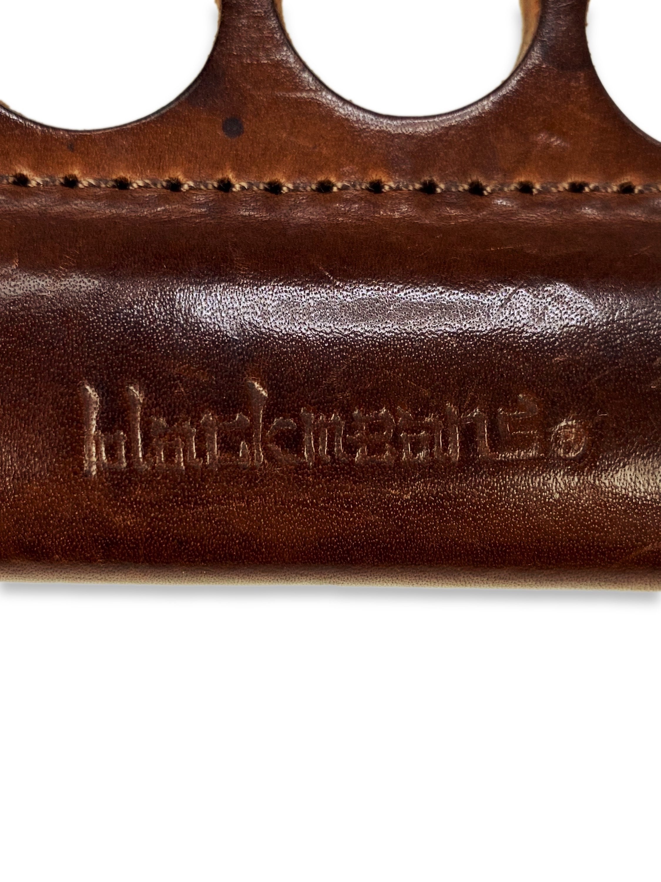 Blackmeans Leather ‘Knuckle Duster’ Embossed Lighter Holder