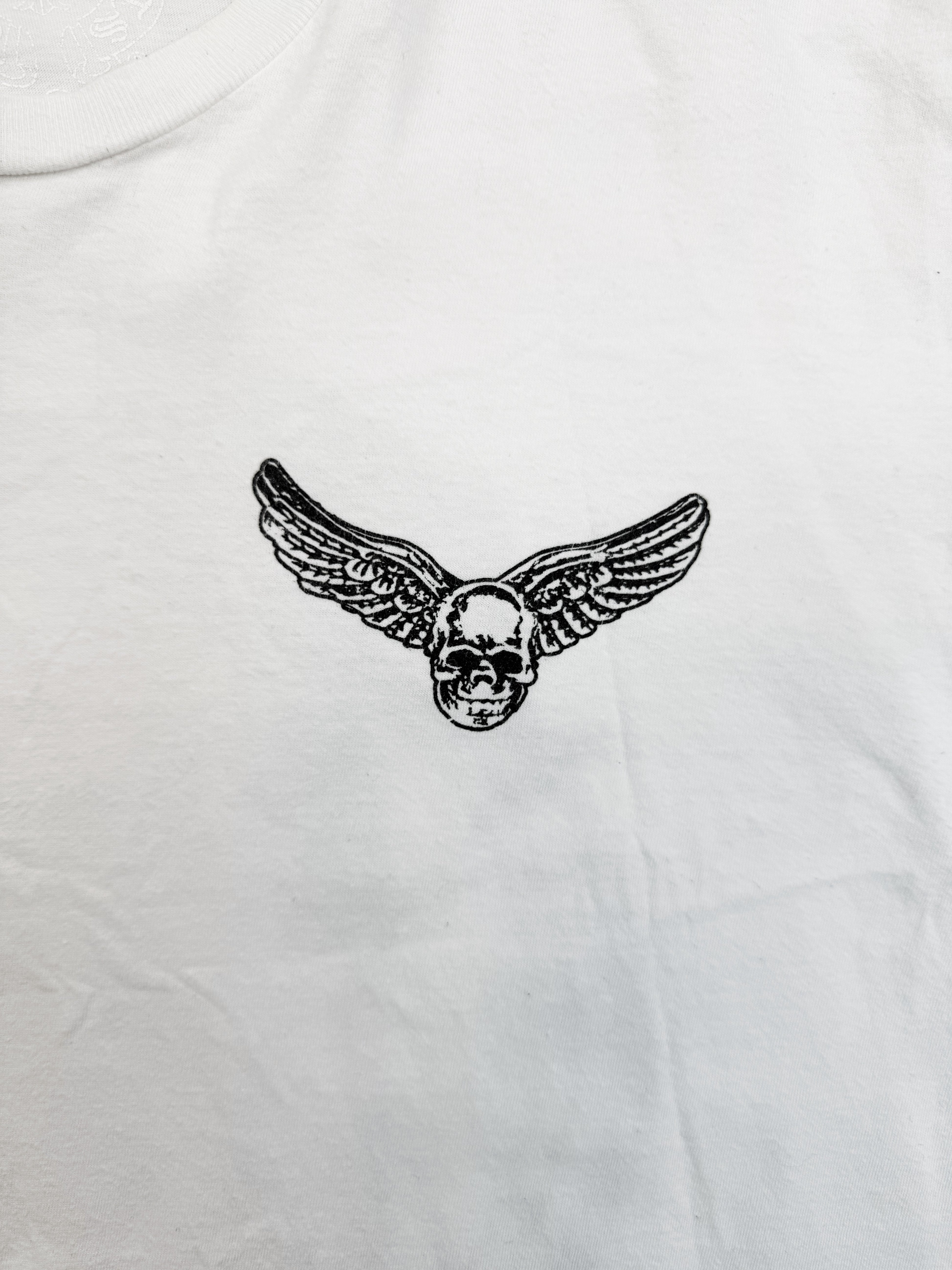 Chrome Hearts x Foti White Horseshoe Logo T-Shirt