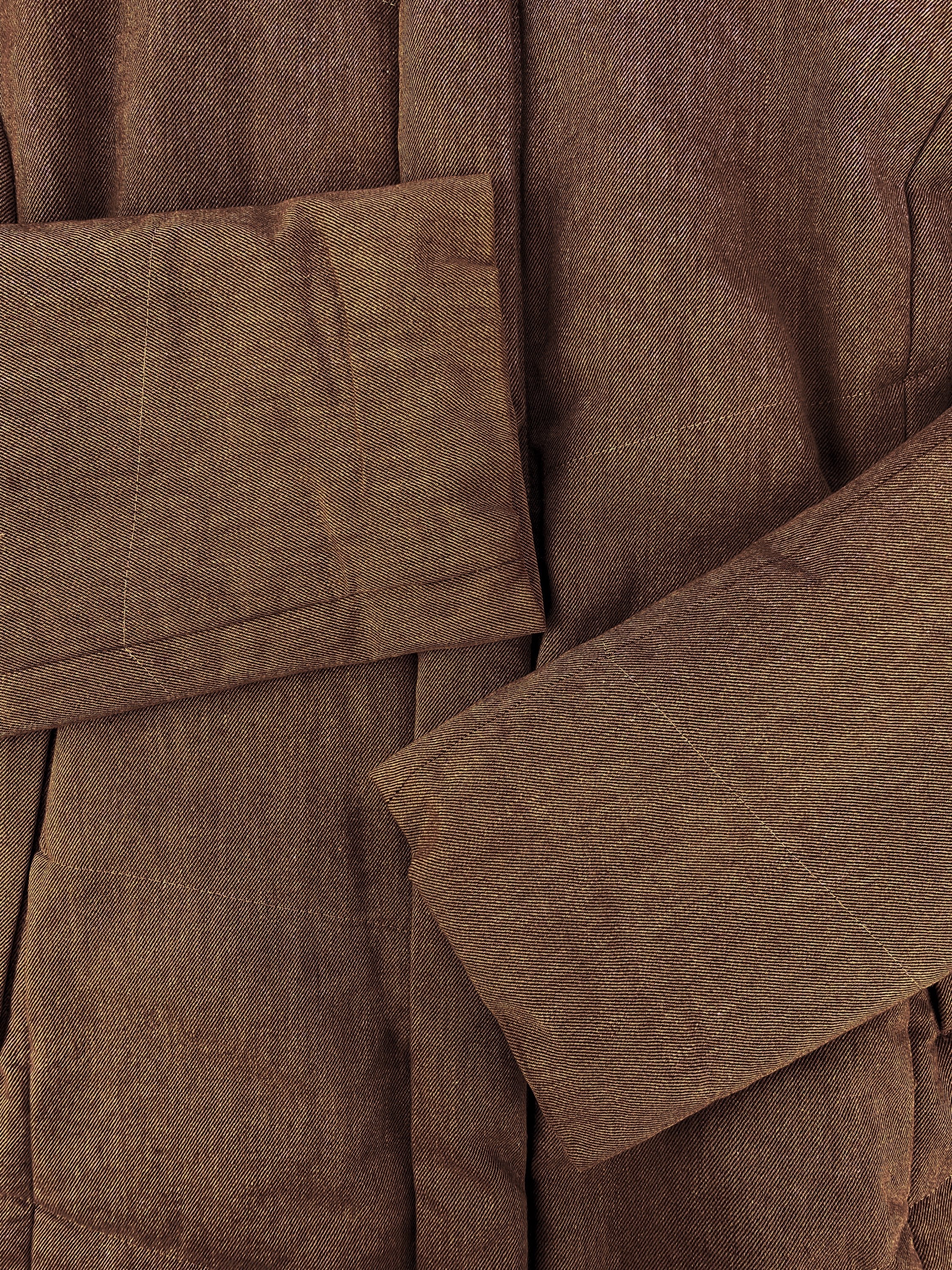 Katharine Hamnett Tan Heavy Weight Fur Hooded Jacket