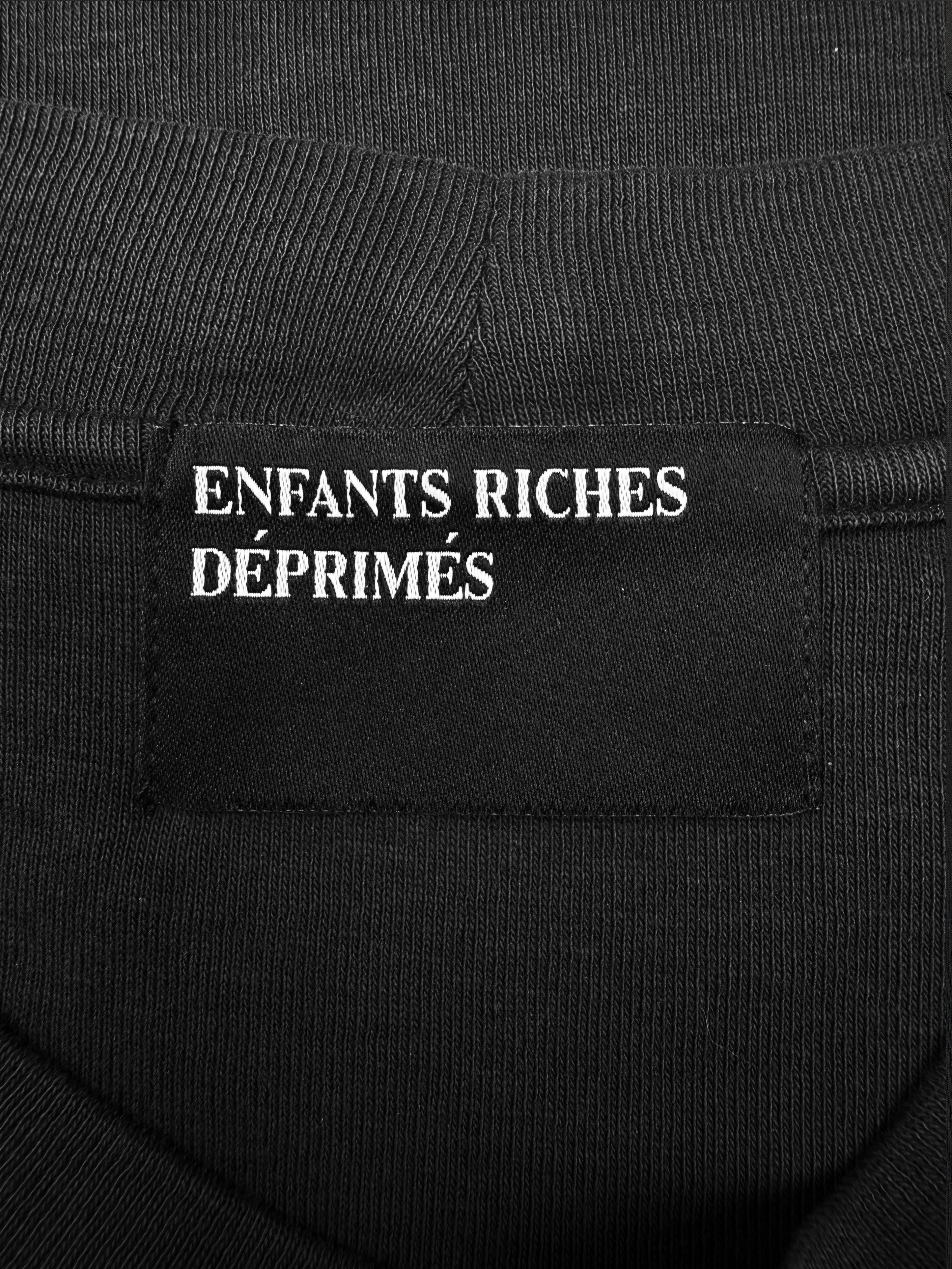SS25 Enfants Riches Deprimes ‘Growing My Own Slave’ Cropped Black T-Shirt