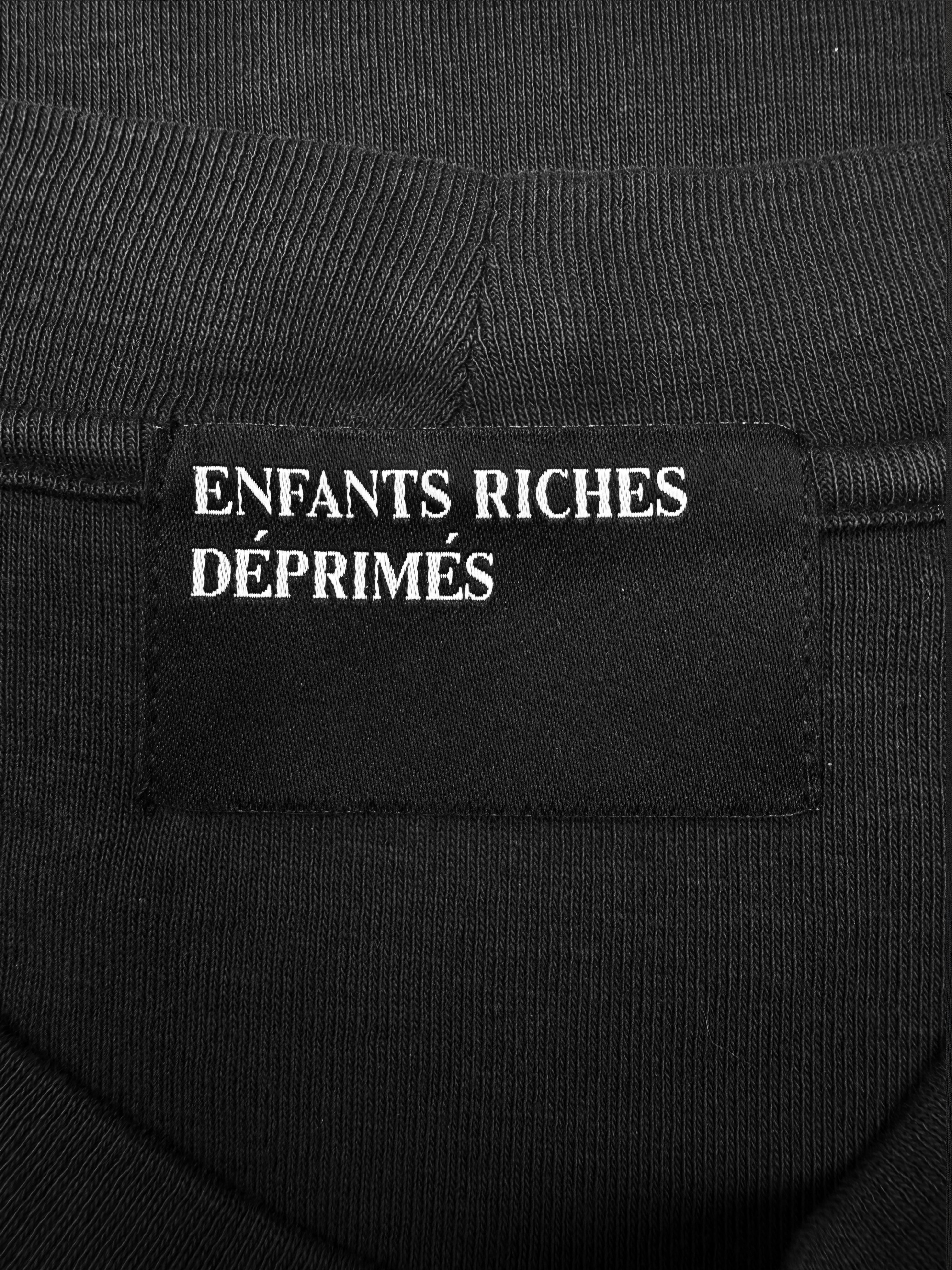 SS25 Enfants Riches Deprimes ‘Growing My Own Slave’ Cropped Black T-Shirt