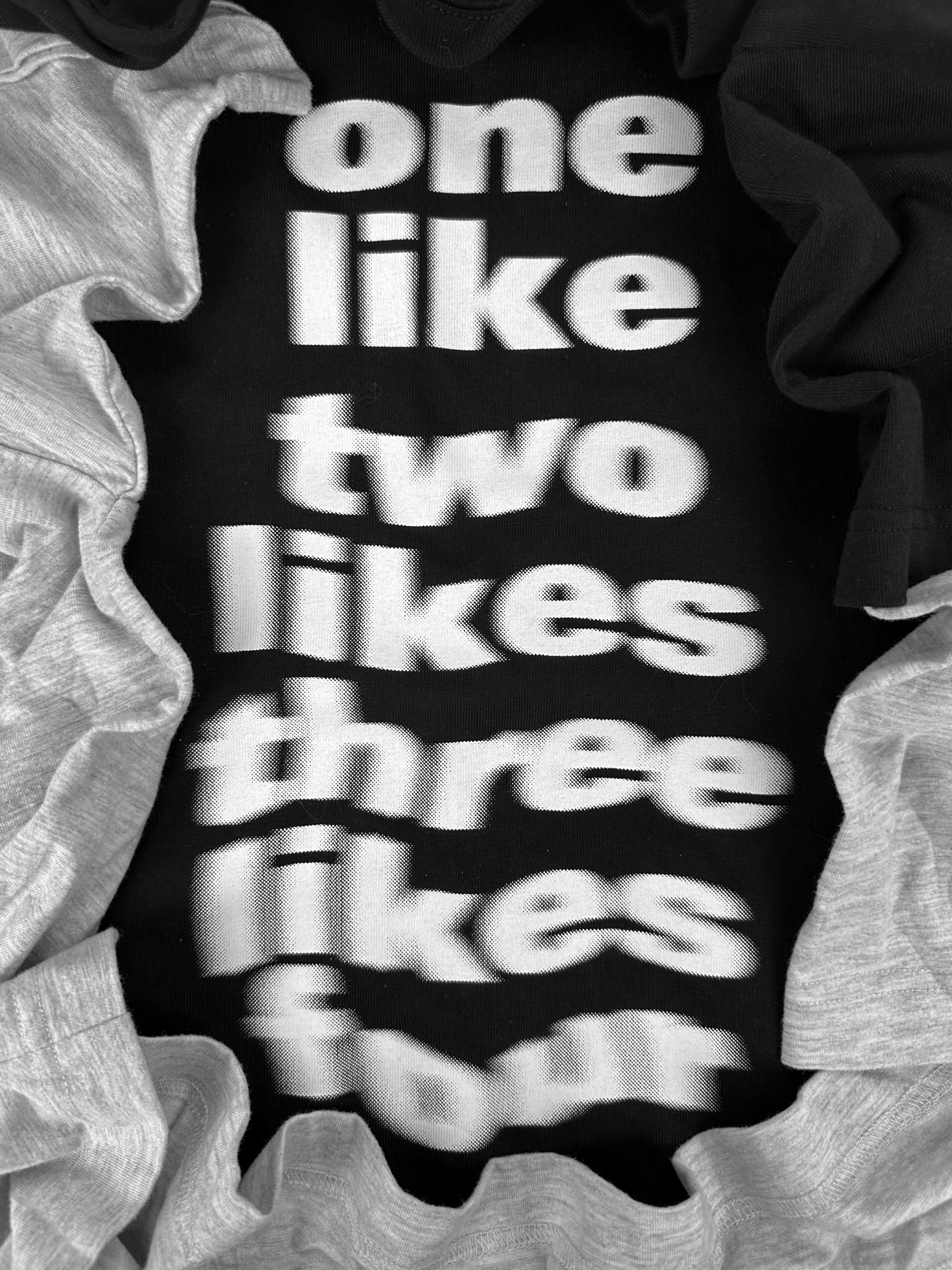 SS20 Balenciaga ‘One Like, Two Likes’ Double Layered Slogan T-Shirt