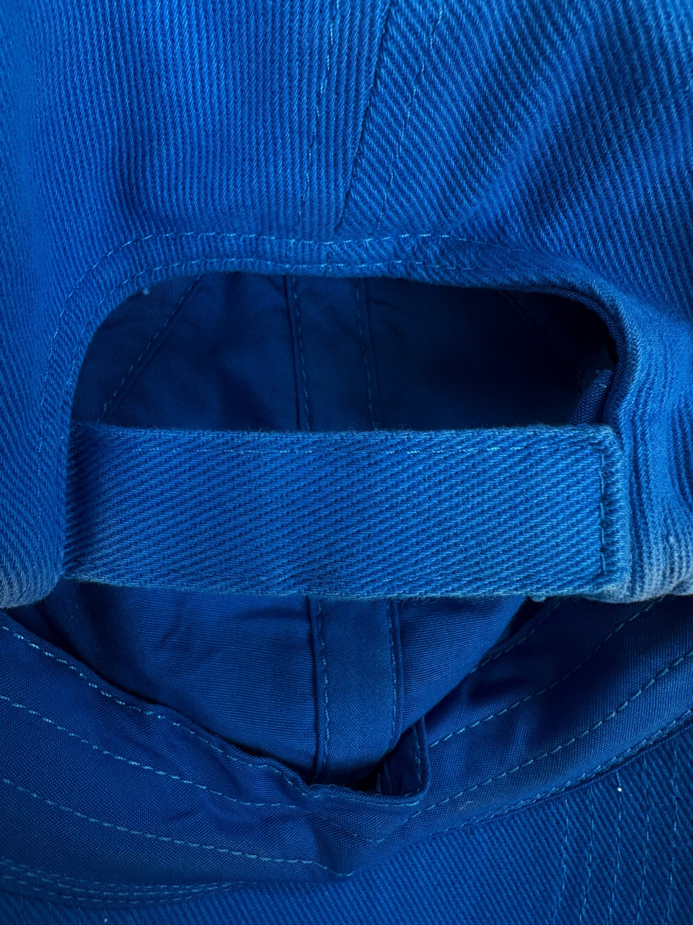 Balenciaga x Adidas Distressed Embroidered Logo Blue Hat
