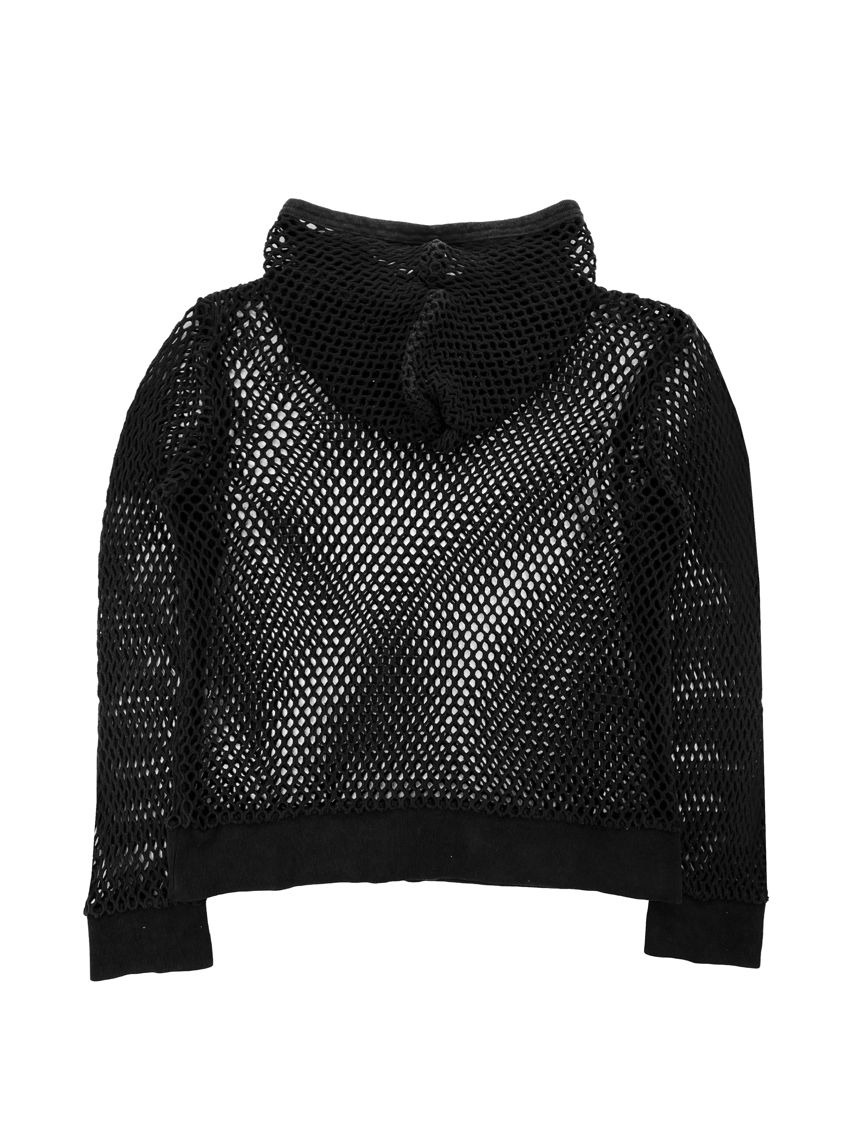 SS04 Number (N)ine “Dream Baby Dream” Fishnet Mesh Hoodie