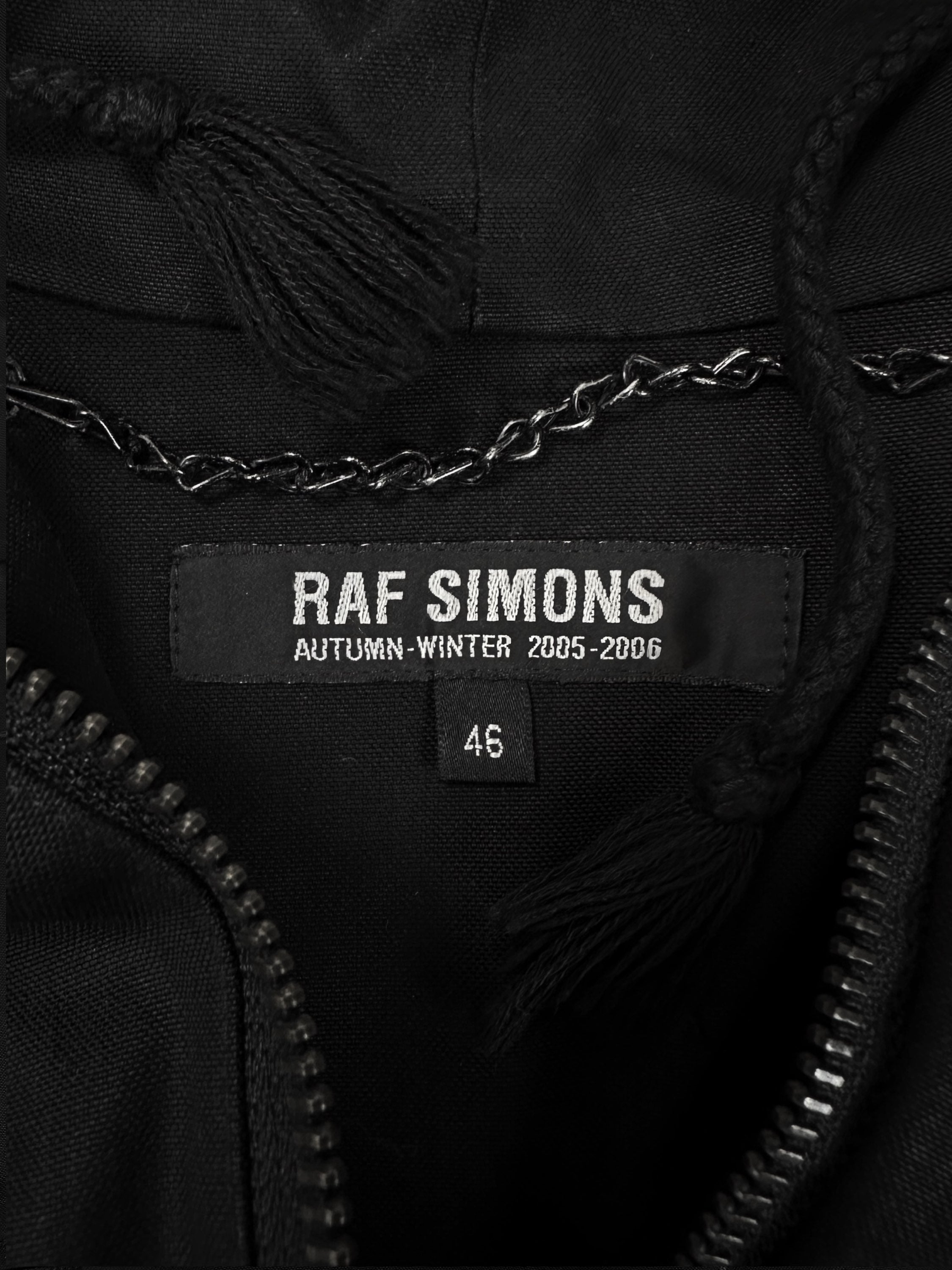 AW05 Raf Simons ‘History of My World’ Poltergeist Patch Parka