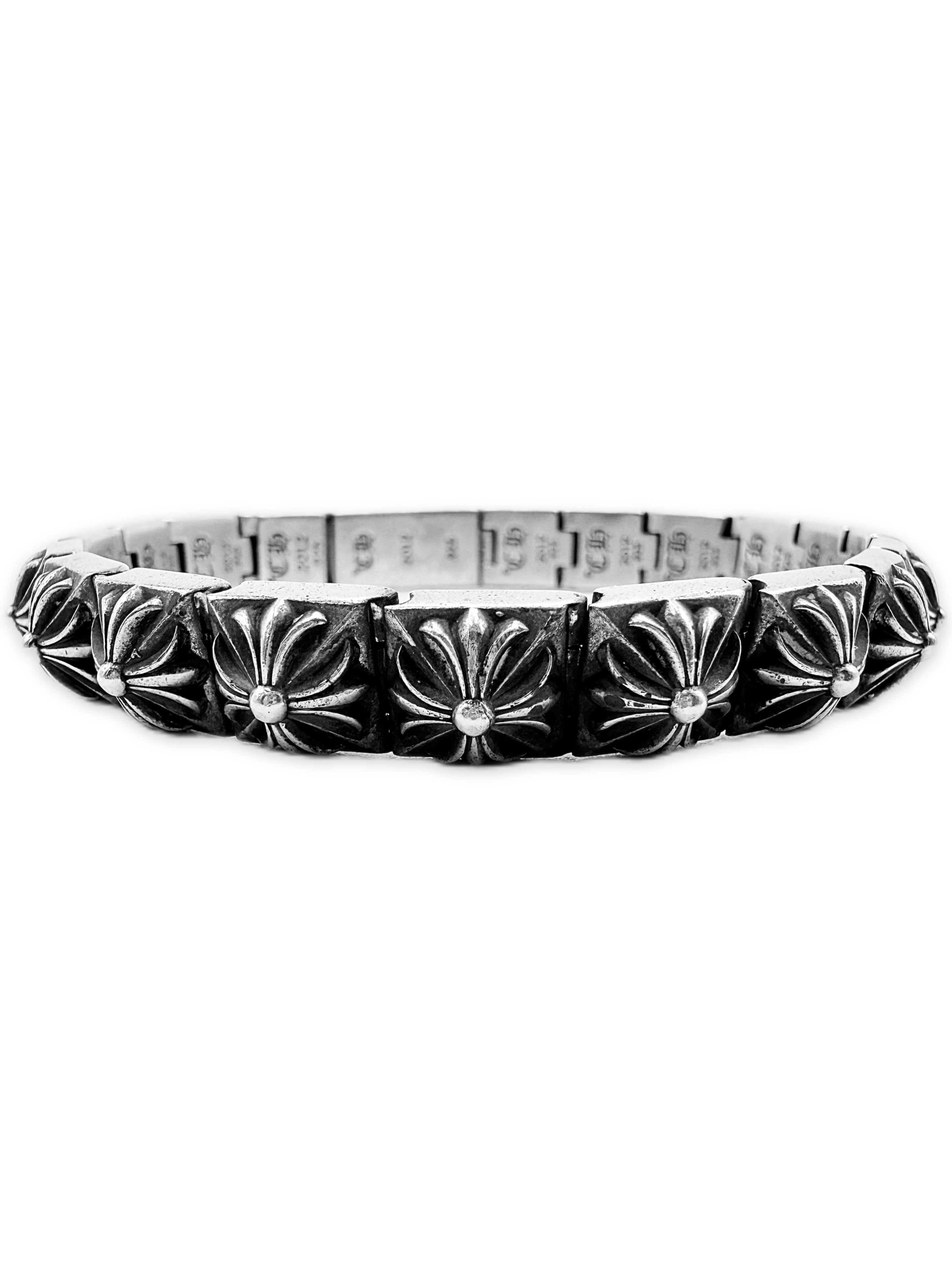 Chrome Hearts Pyramid Studded Plus .925 Silver Bracelet