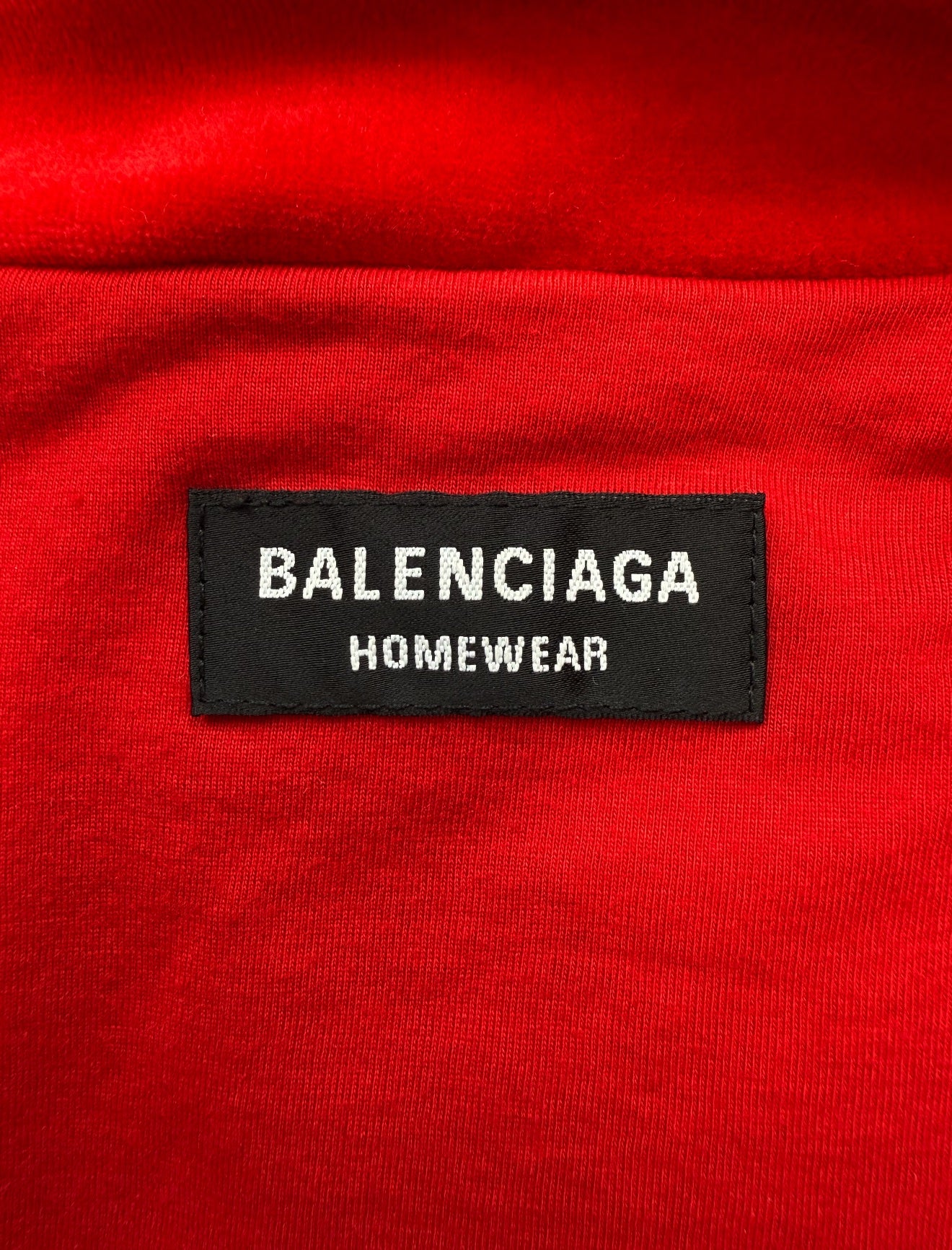 Balenciaga Housewear ‘Hotels &amp; Resorts’ Red Velour Track Jacket