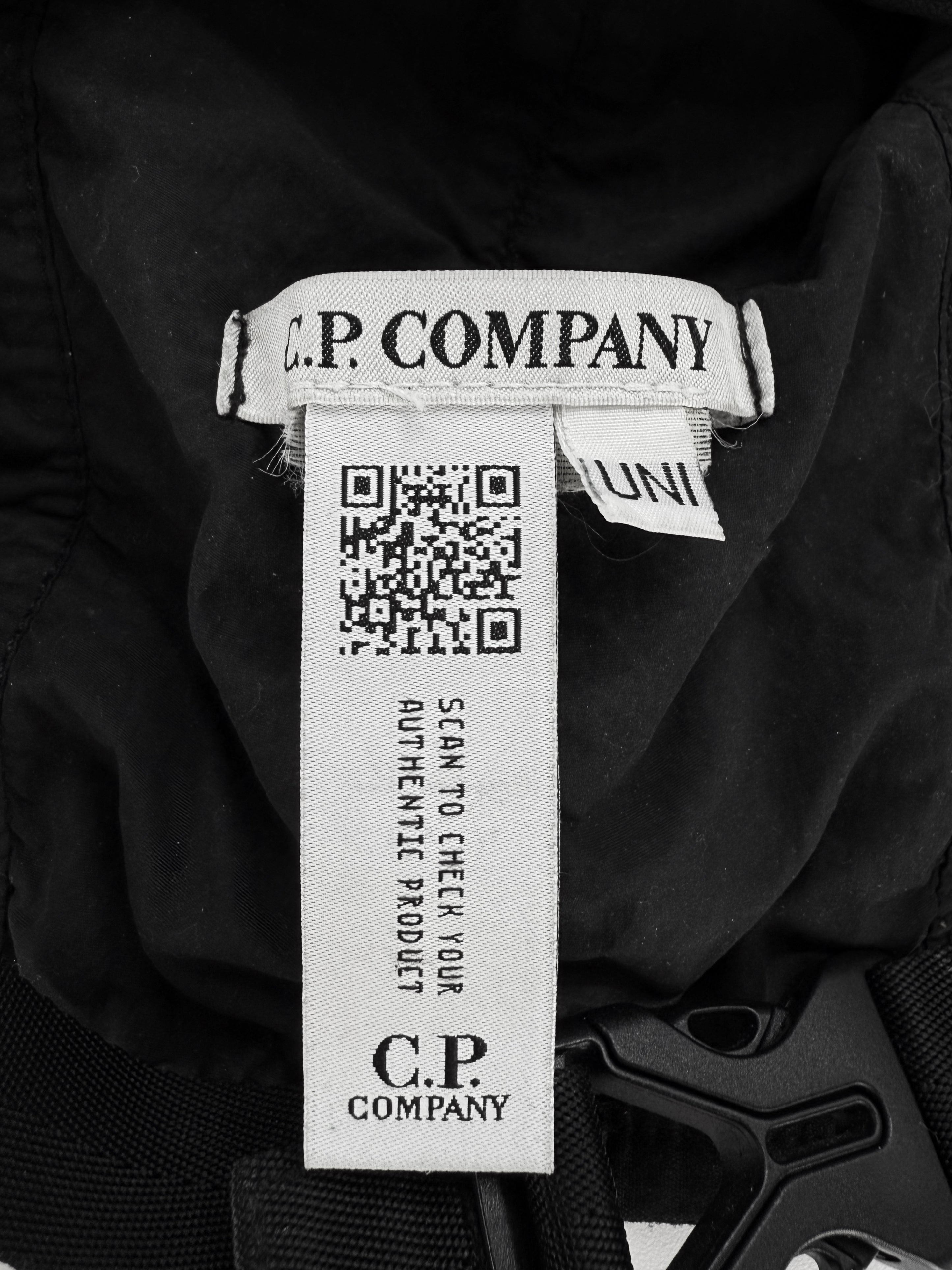 C.P. Company ‘Goggle’ Black Nylon Hat