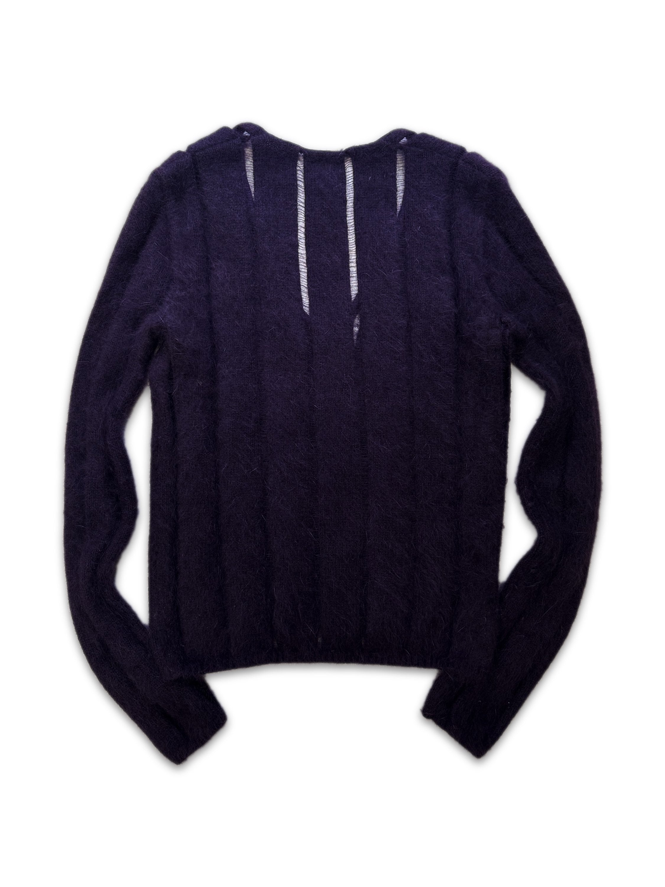 90s Yves Saint Laurent Rive Gauche ‘Angora’ Knit Loose Gauge Sweater