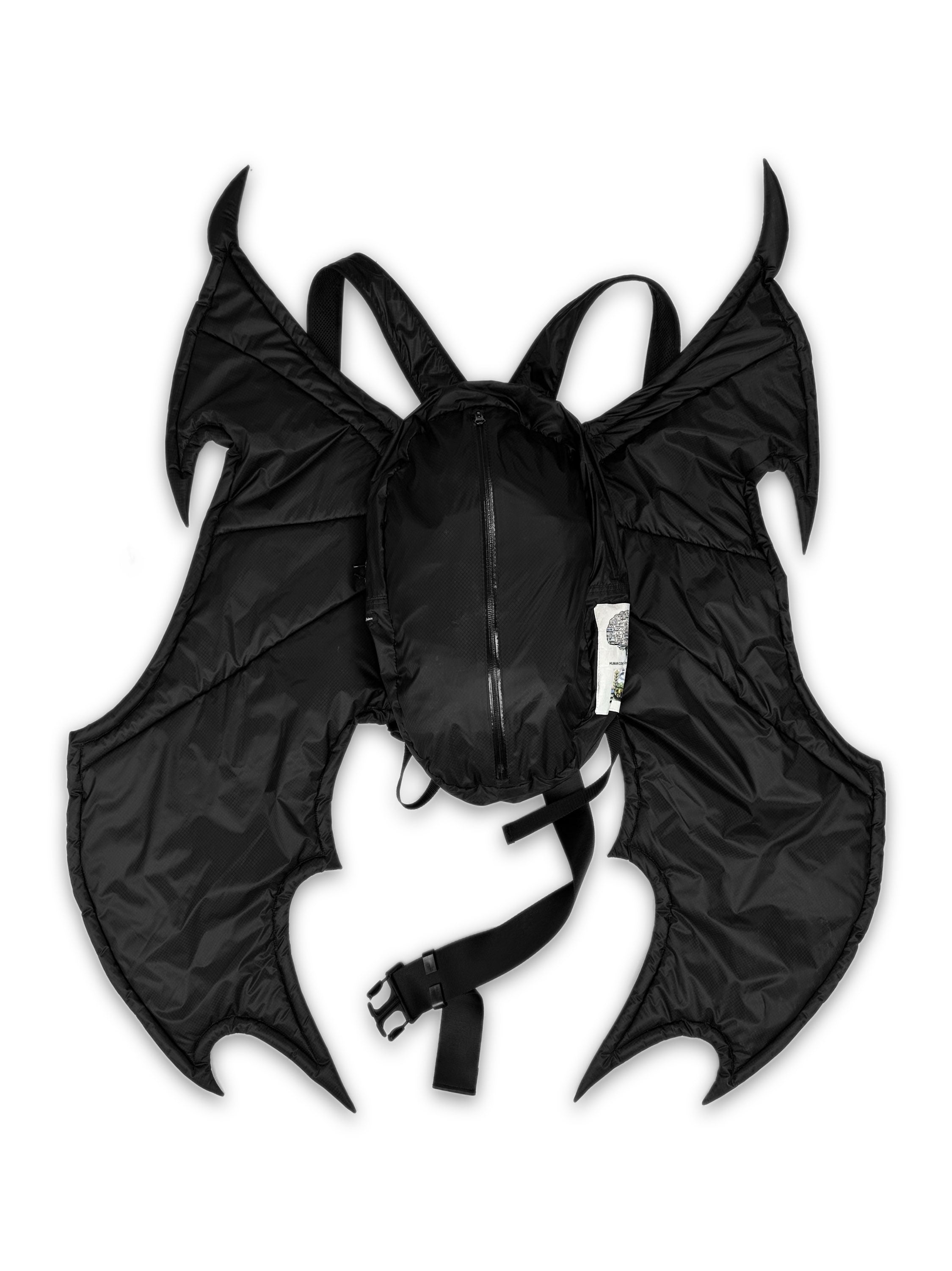 AW18 Undercover ‘Bat Wing’ Black Nylon Transformable Backpack