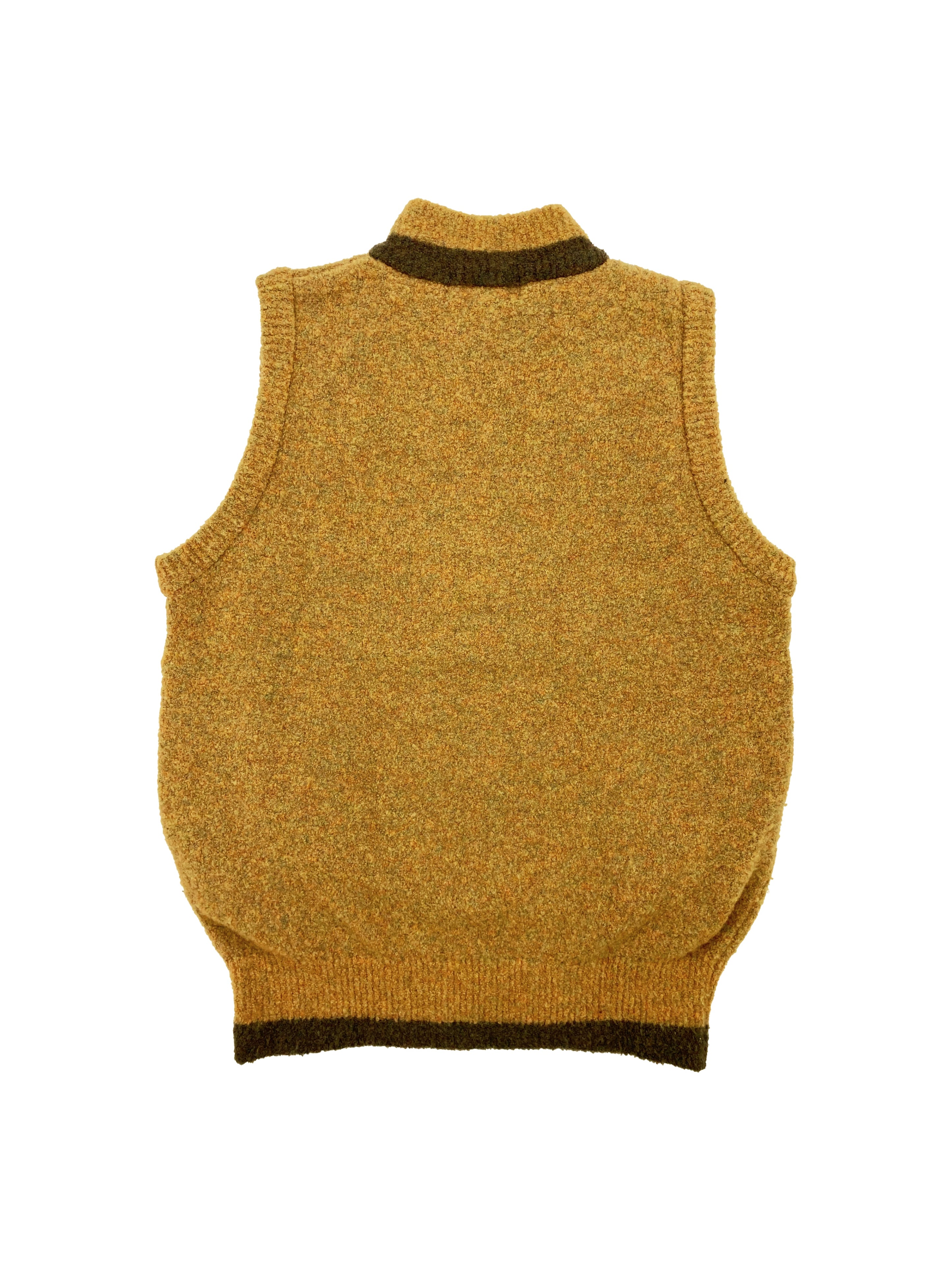 Balenciaga Lined Quarter Zip “B” Knitted Vest