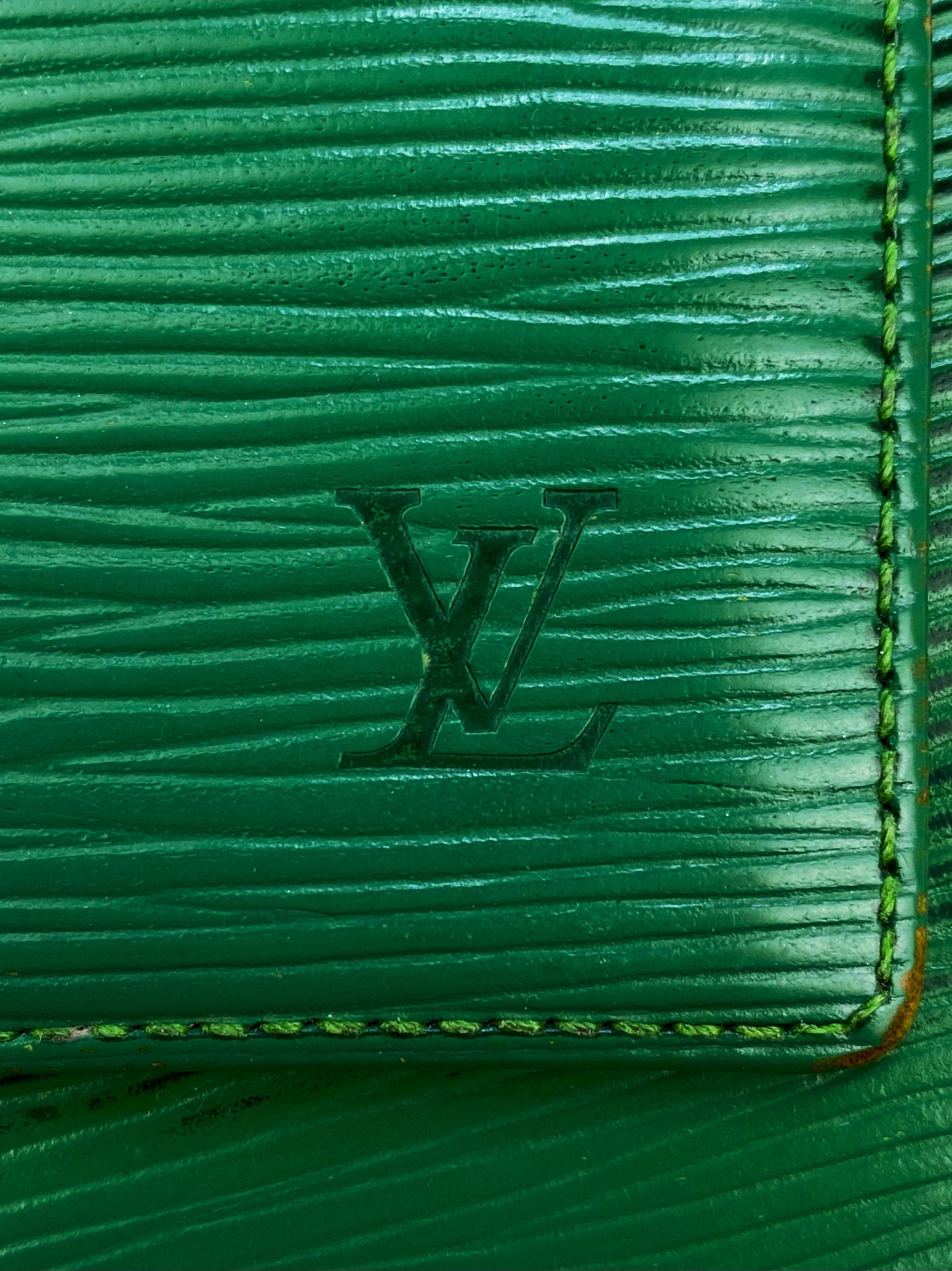 Louis Vuitton Epi Pine Green Embossed LV Wallet