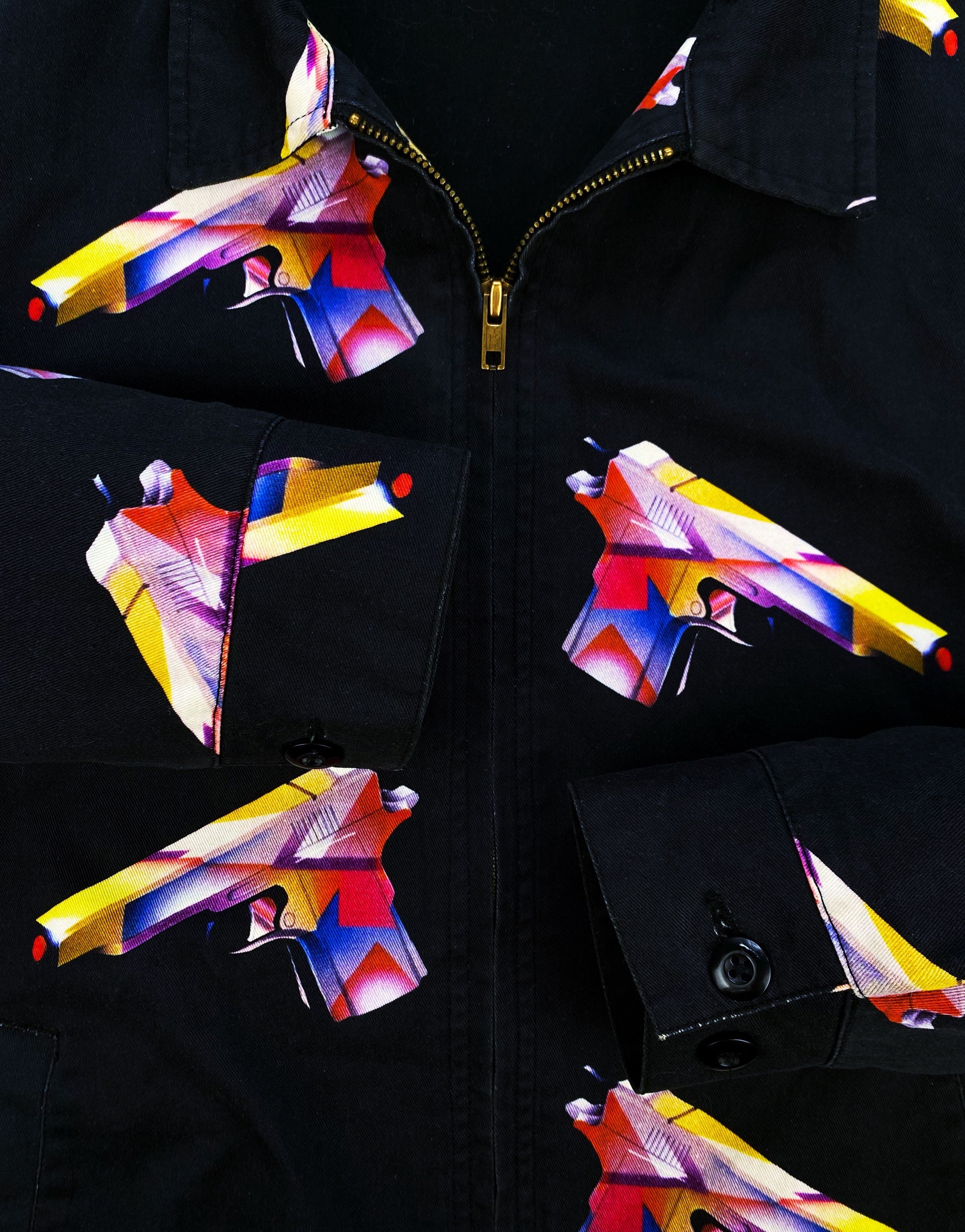 SS16 Supreme x Alessandra Mendini 3D Gun Print Work Jacket