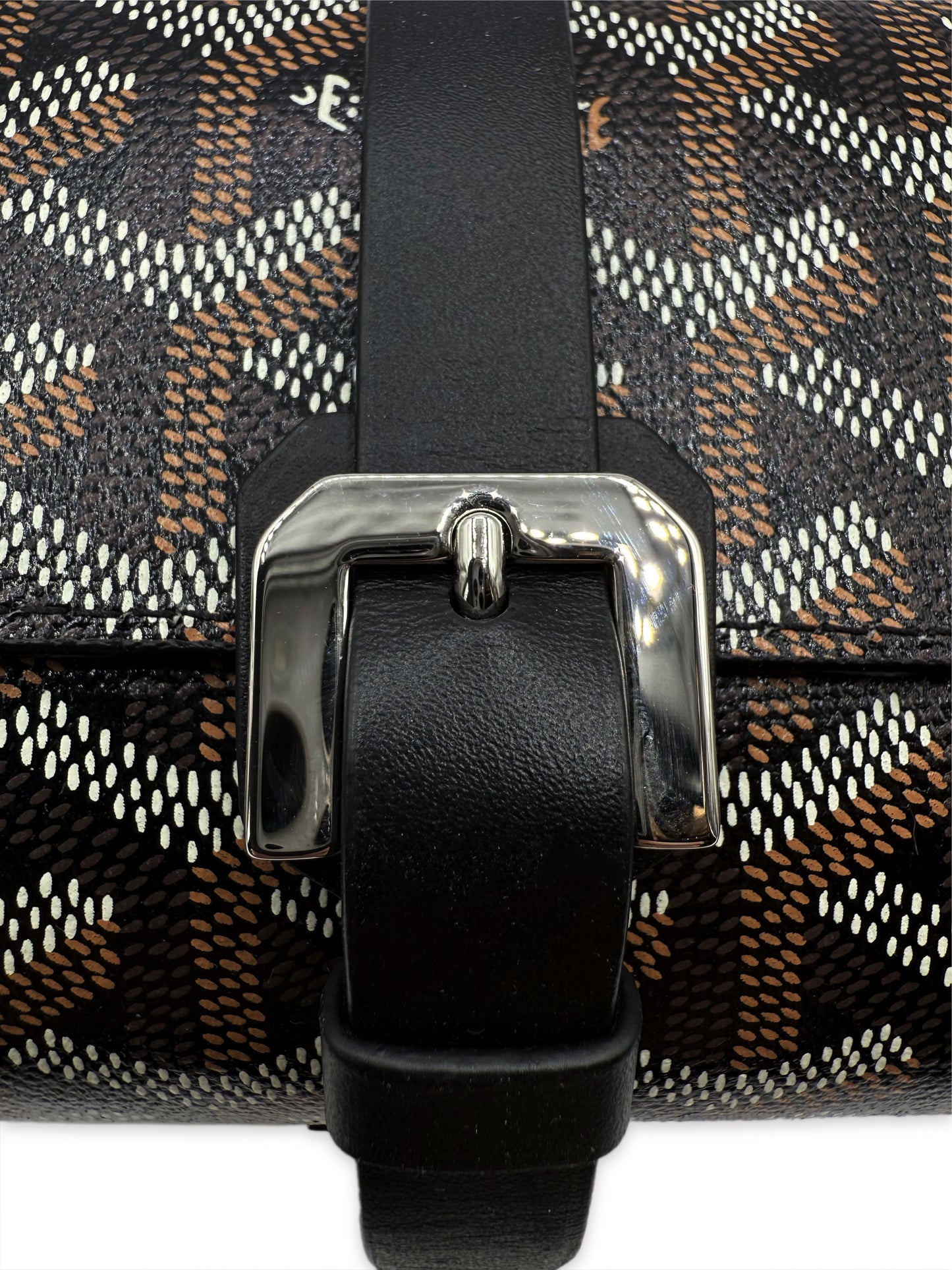 Goyard Black Goyardine Canvas & Clamecy Cowhide Double Watch Case