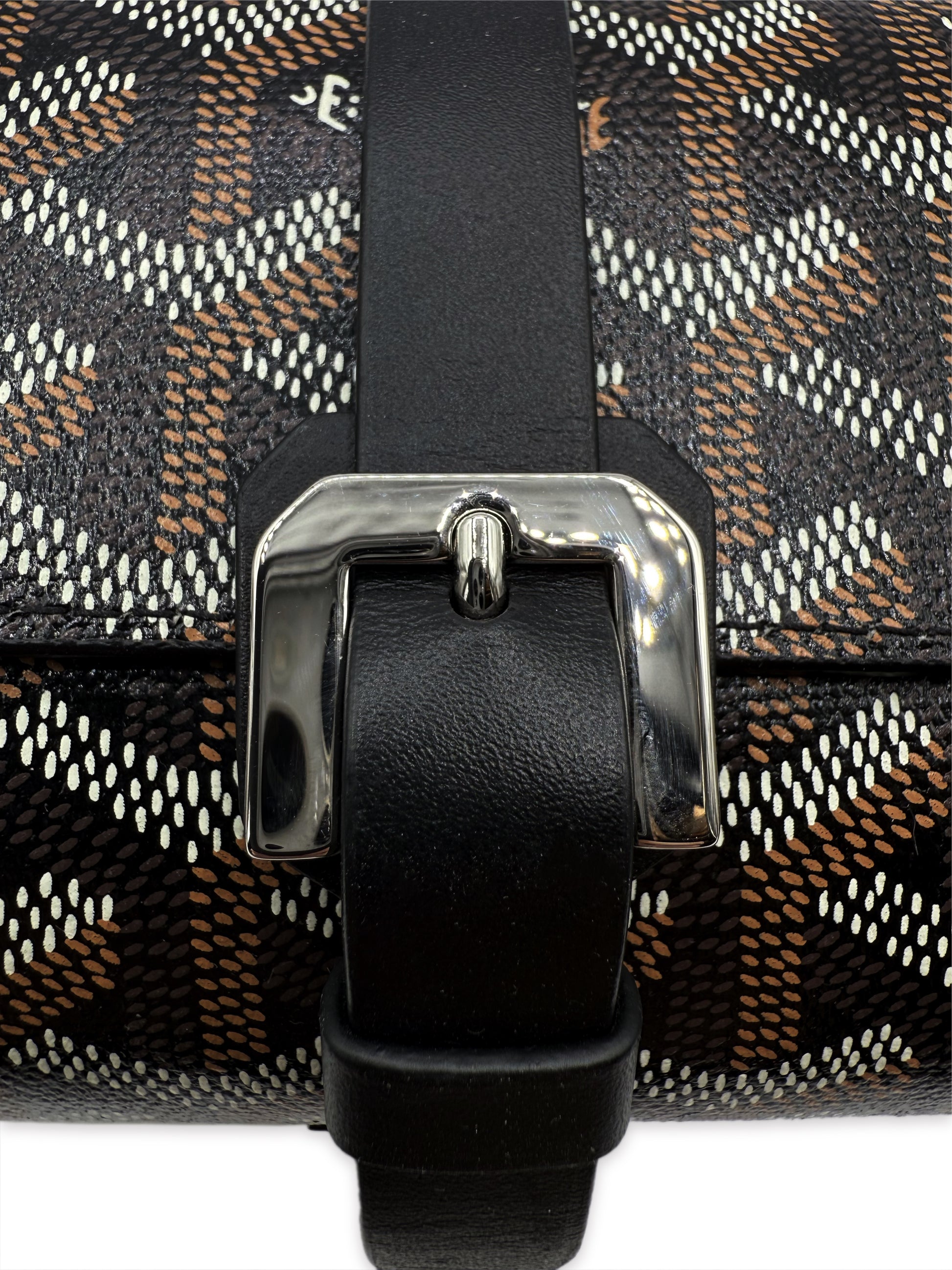 Goyard Black Goyardine Canvas &amp; Clamecy Cowhide Double Watch Case
