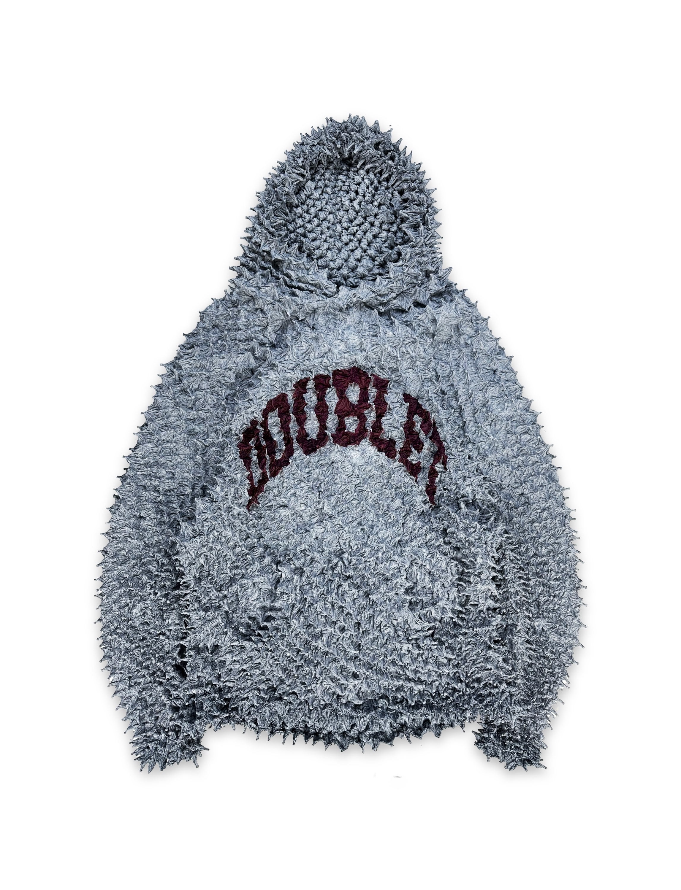 AW22 Doublet ‘Shibori’ Porcupine Collegiate Logo Hoodie