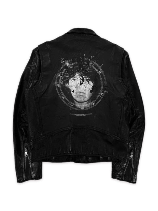Enfants Riches Deprimes ‘Mick Jagger’ Black Leather Biker Jacket