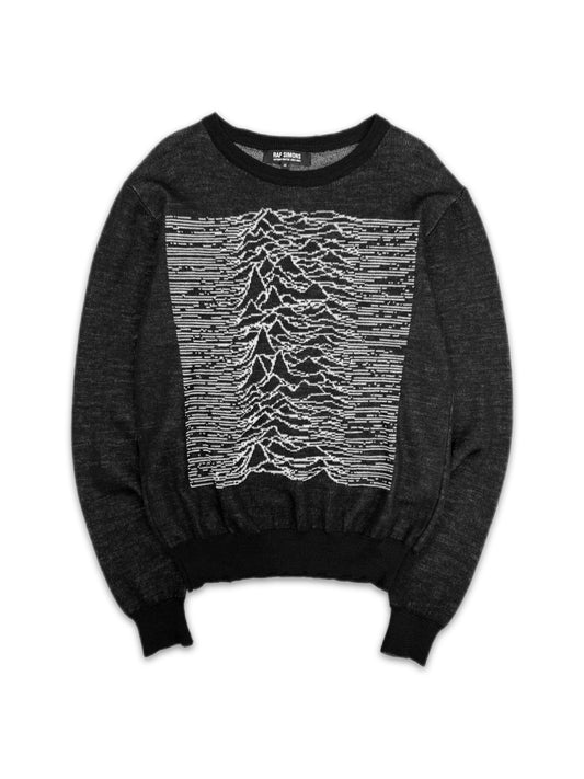 AW03 Raf Simons ‘Unknown Pleasures’ Closer Joy Division Knit Sweater