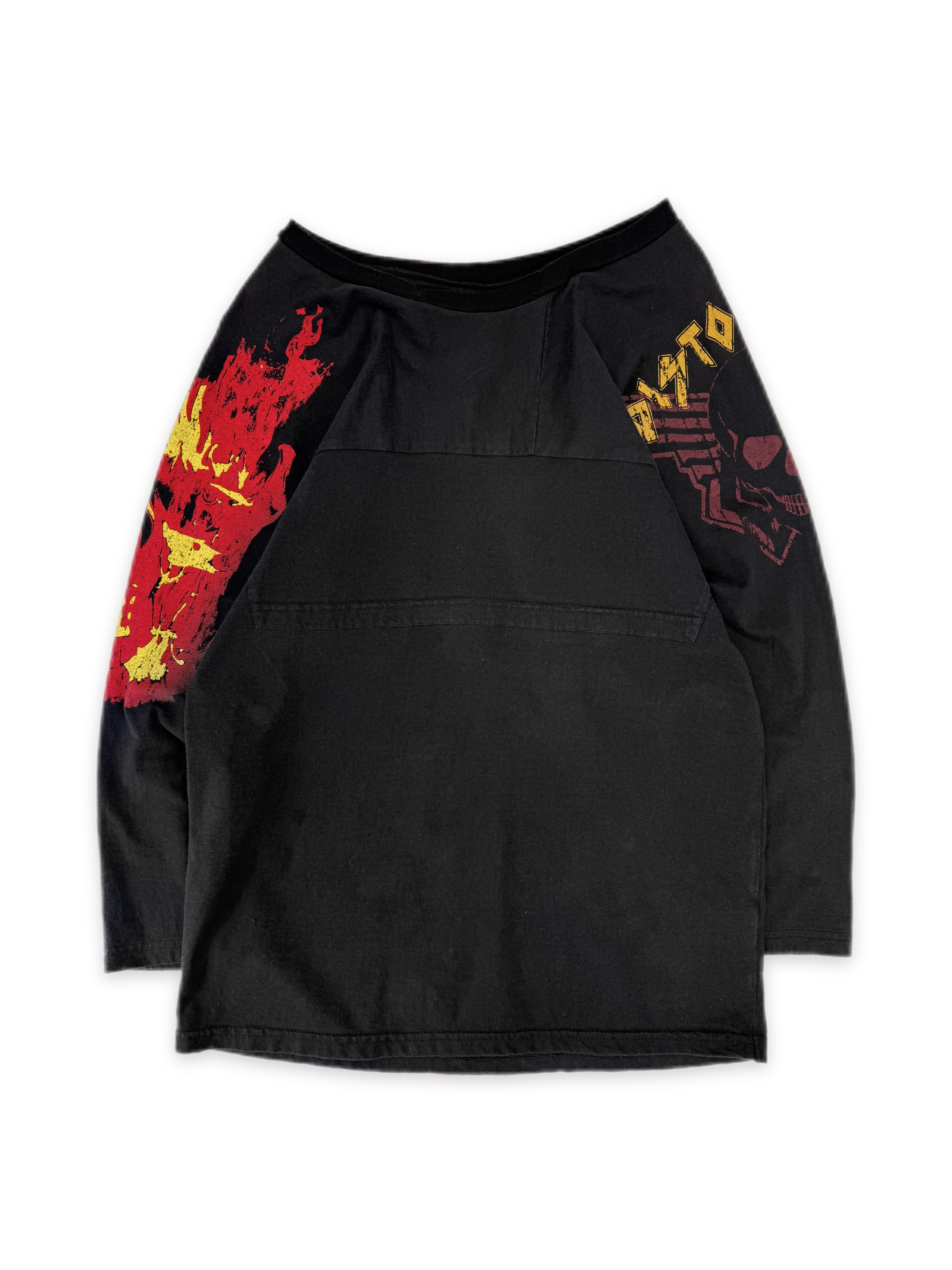 SS13 Maison Margiela ‘Metal’ Skull Reworked 3/4 Sleeve Shirt